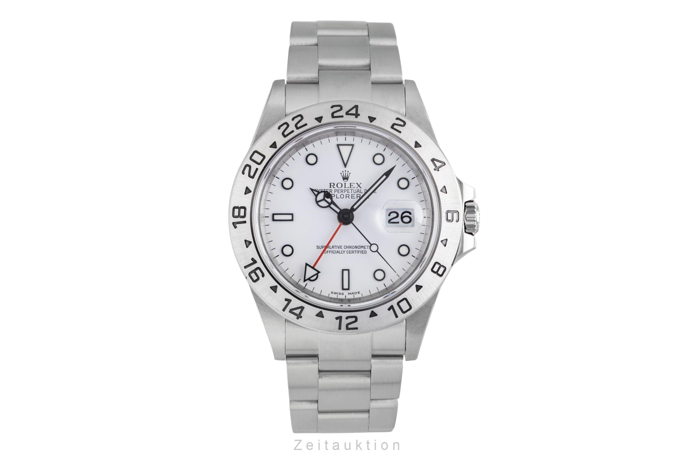 Rolex Explorer II steel automatic men's watch 16570  [2602649]