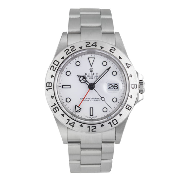 Rolex Explorer II steel automatic men's watch 16570  [2602649]
