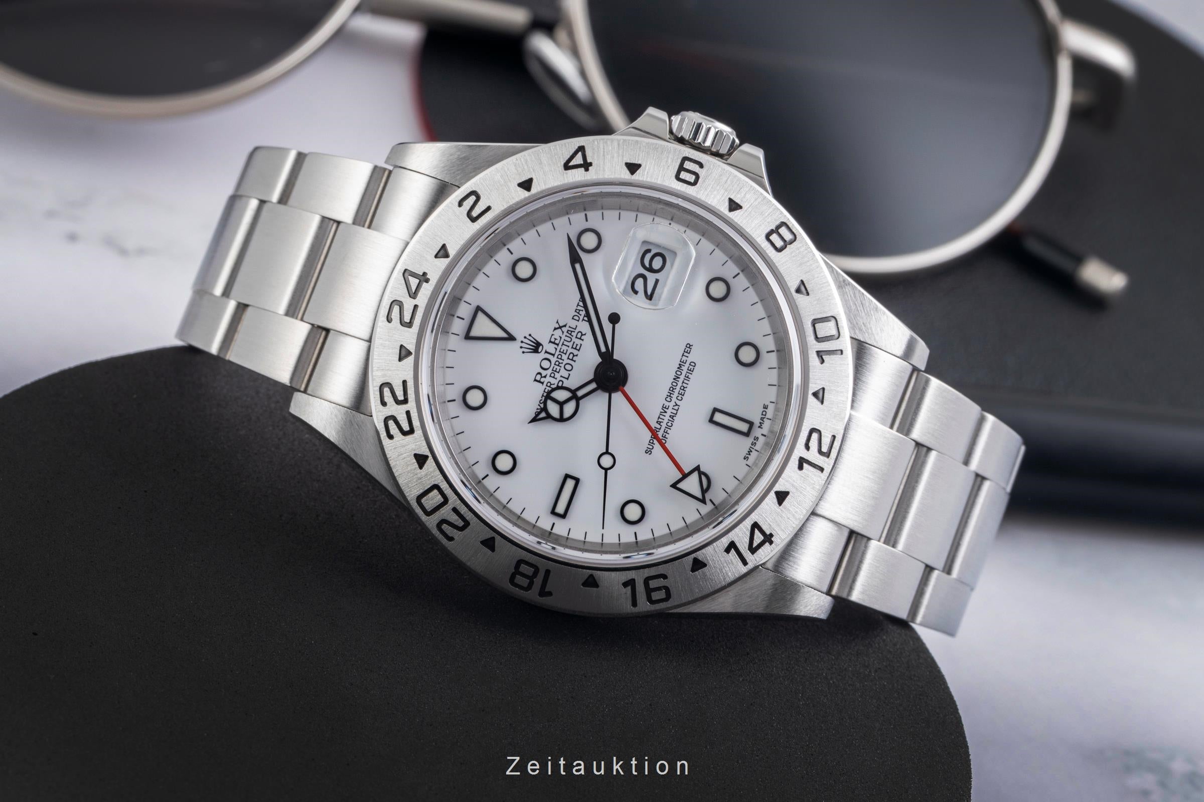Rolex Explorer II steel automatic men's watch 16570  [2602649]