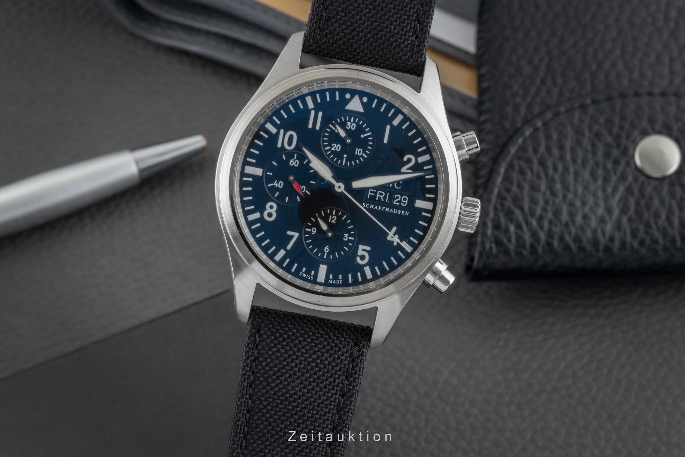 IWC Fliegeruhr chronograph steel automatic men's watch IW371701  [2602655]