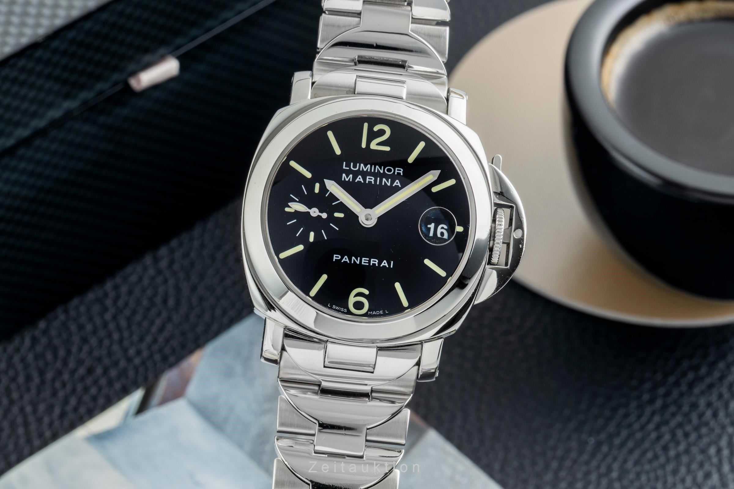 Panerai Luminor Marina acciaio automatismo orologio da uomo PAM00050  [2602656]