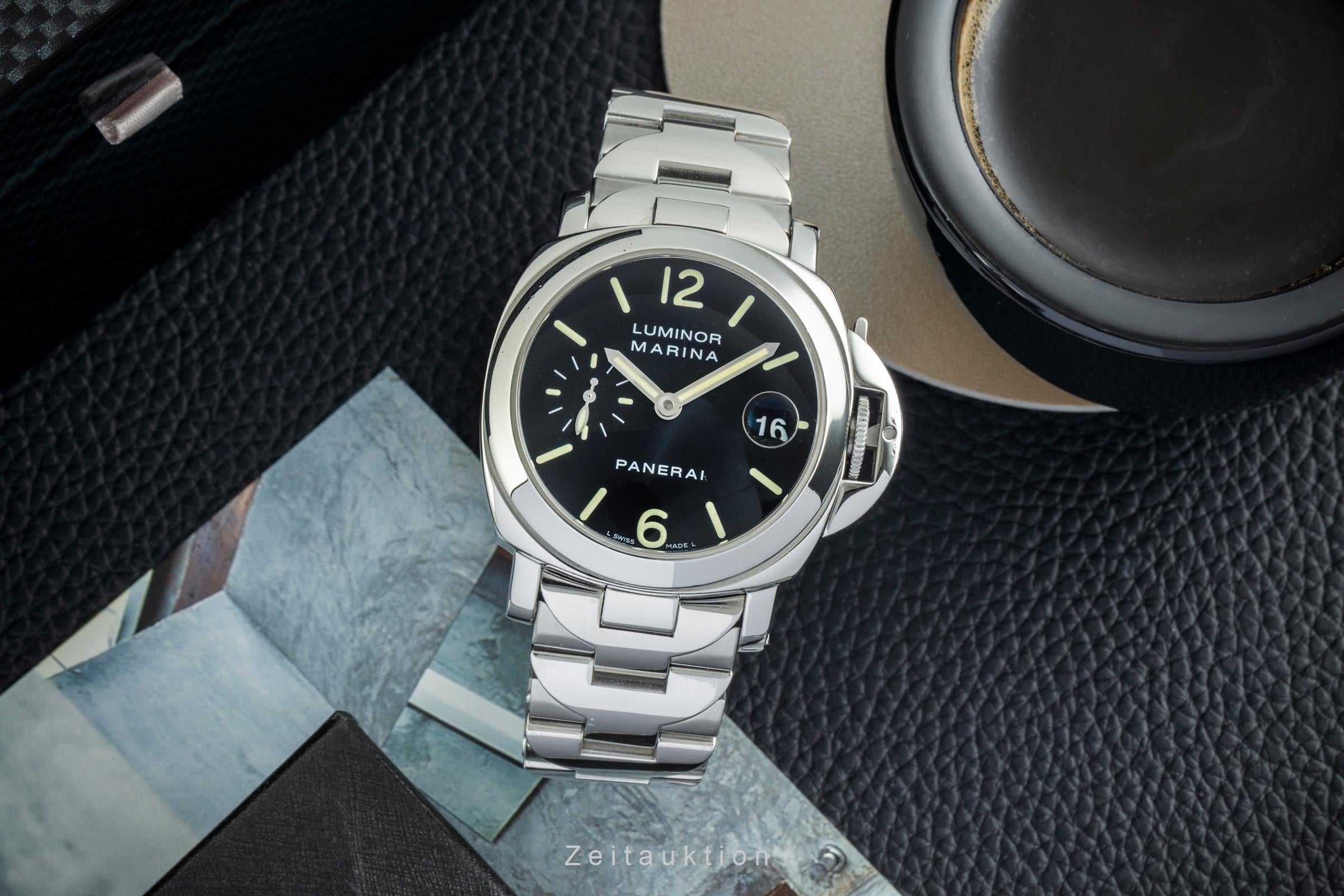 Panerai Luminor Marina steel automatic men's watch PAM00050  [2602656]
