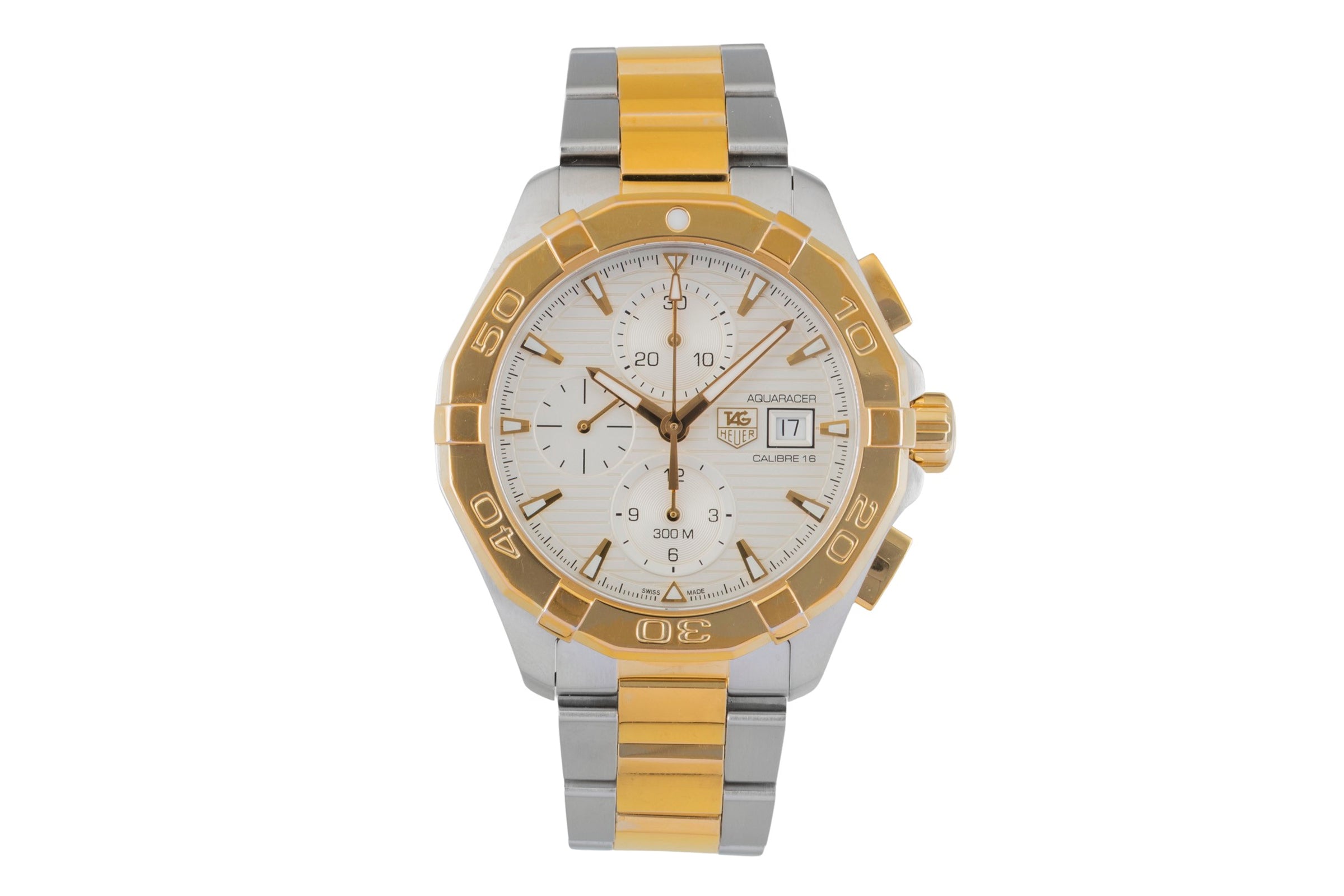 Tag Heuer Aquaracer Chronograph Stahl / vergoldet Automatik Ref. CAP2121.BB0923  [2602660]