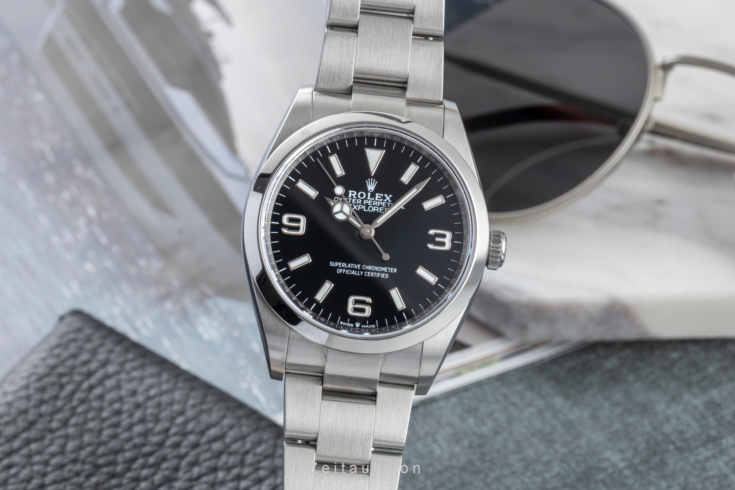 Rolex Explorer acciaio automatismo orologio da uomo 124270  [2602661]