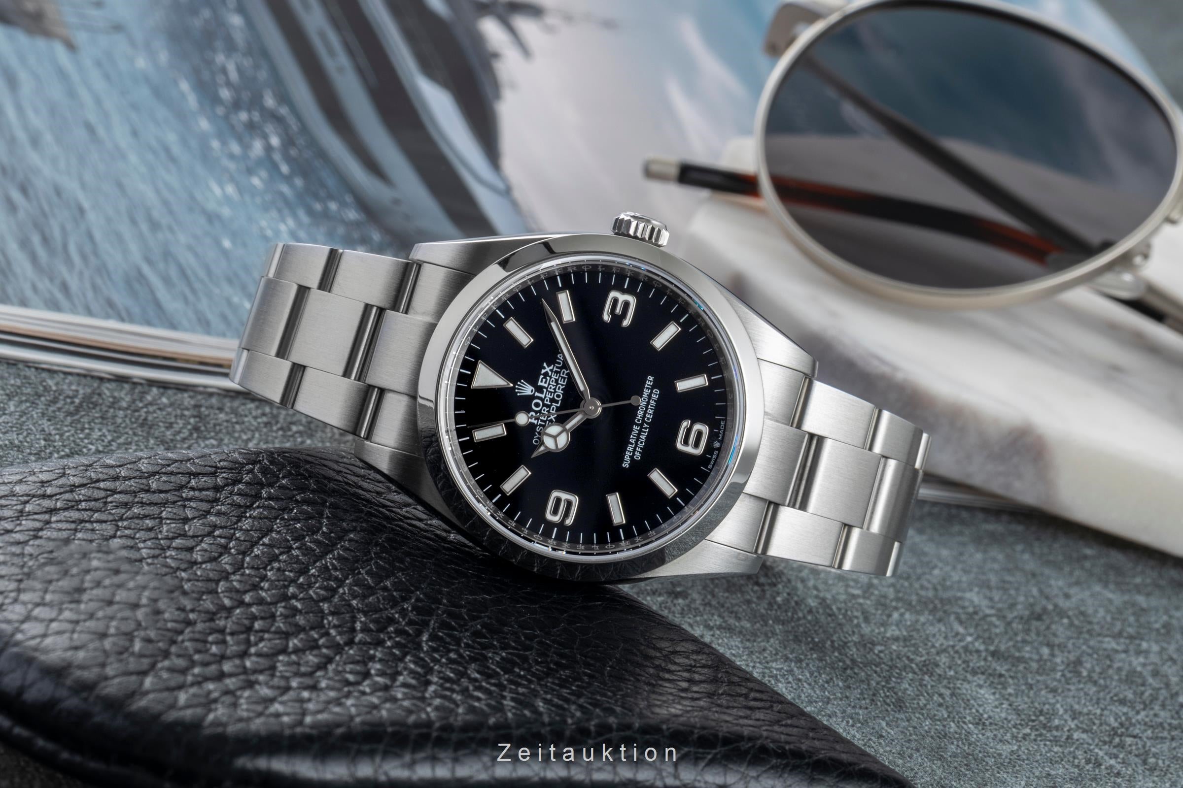 Rolex Explorer acier automatique montre pour hommes 124270  [2602661]