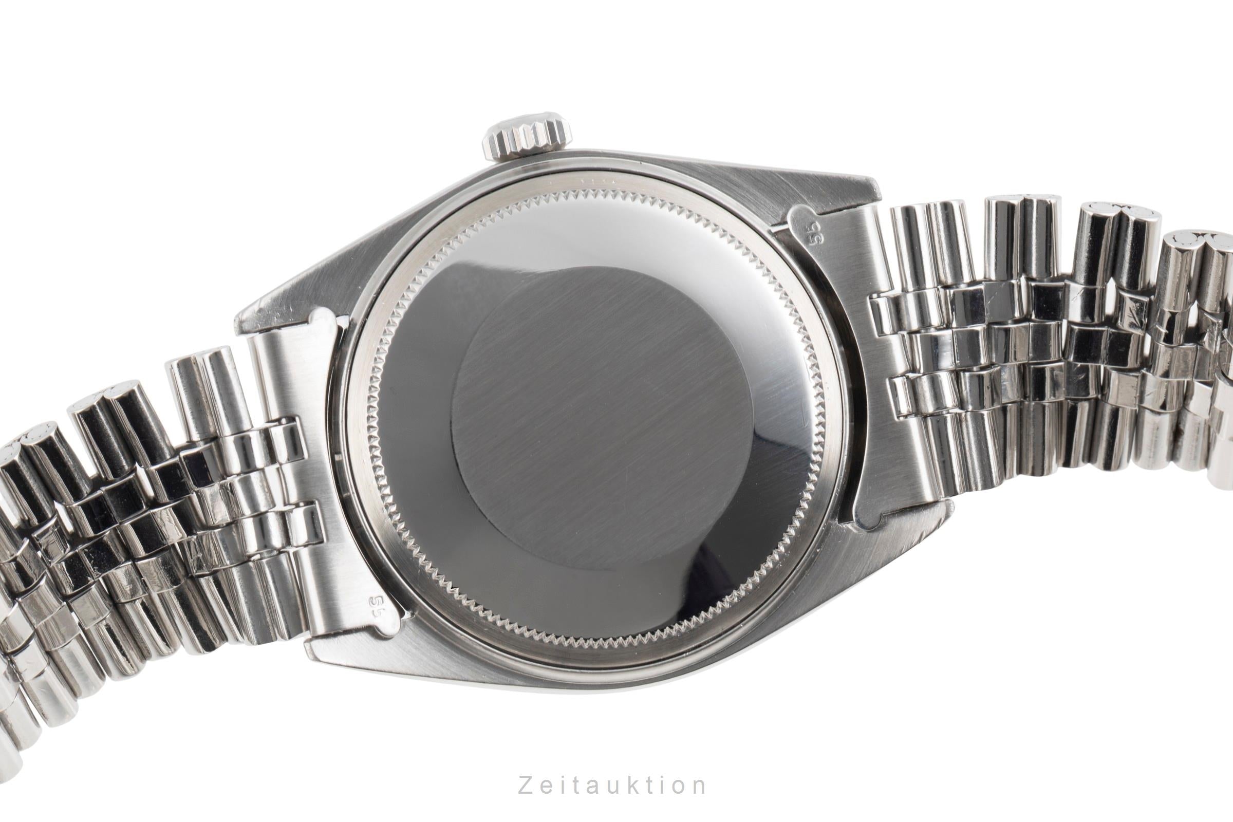 Rolex Datejust 36 Silver Linen Sigma Dial Stahl / Weissgold Automatik Ref. 1603 [2602662]