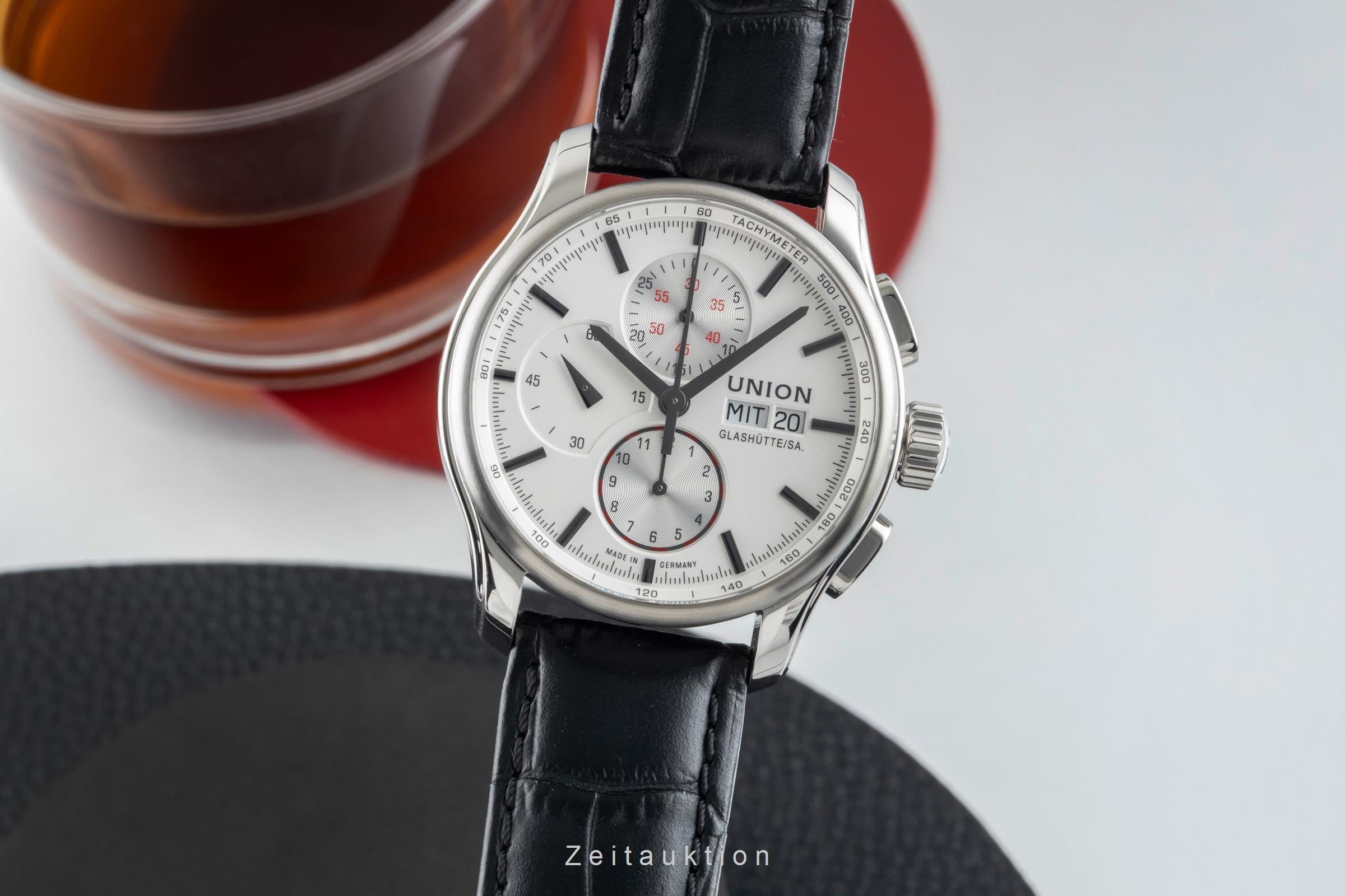 Union Glashütte Viro cronografo acciaio automatismo orologio da uomo D001.414.031.00  [2602665]