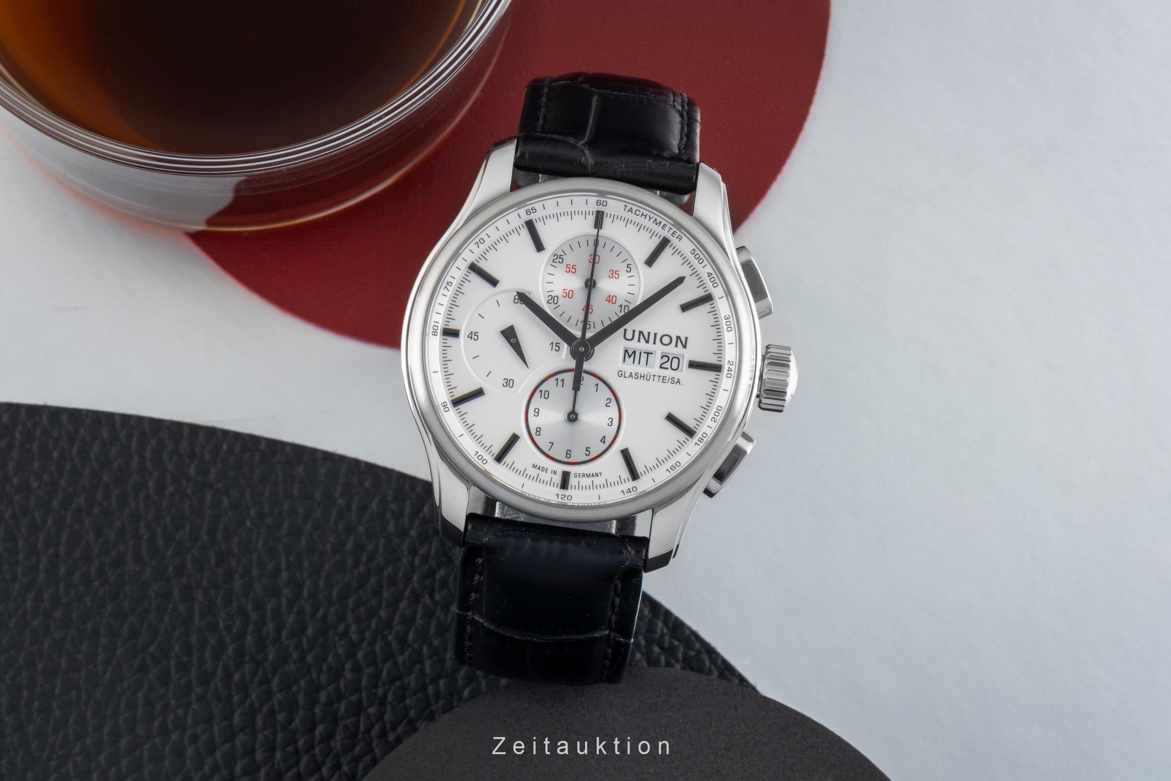 Union Glashütte Viro cronografo acciaio automatismo orologio da uomo D001.414.031.00  [2602665]