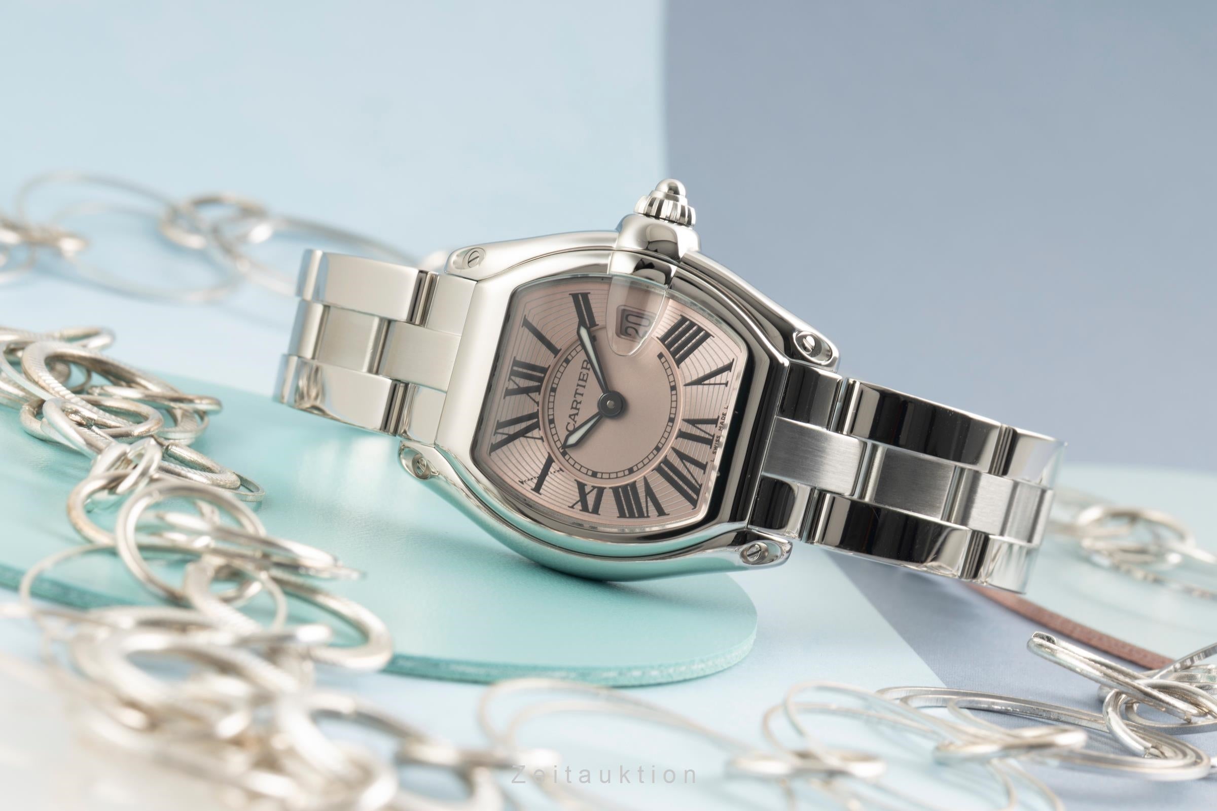 Cartier Roadster acero cuarzo reloj para damas  W62017V3  [2602668]