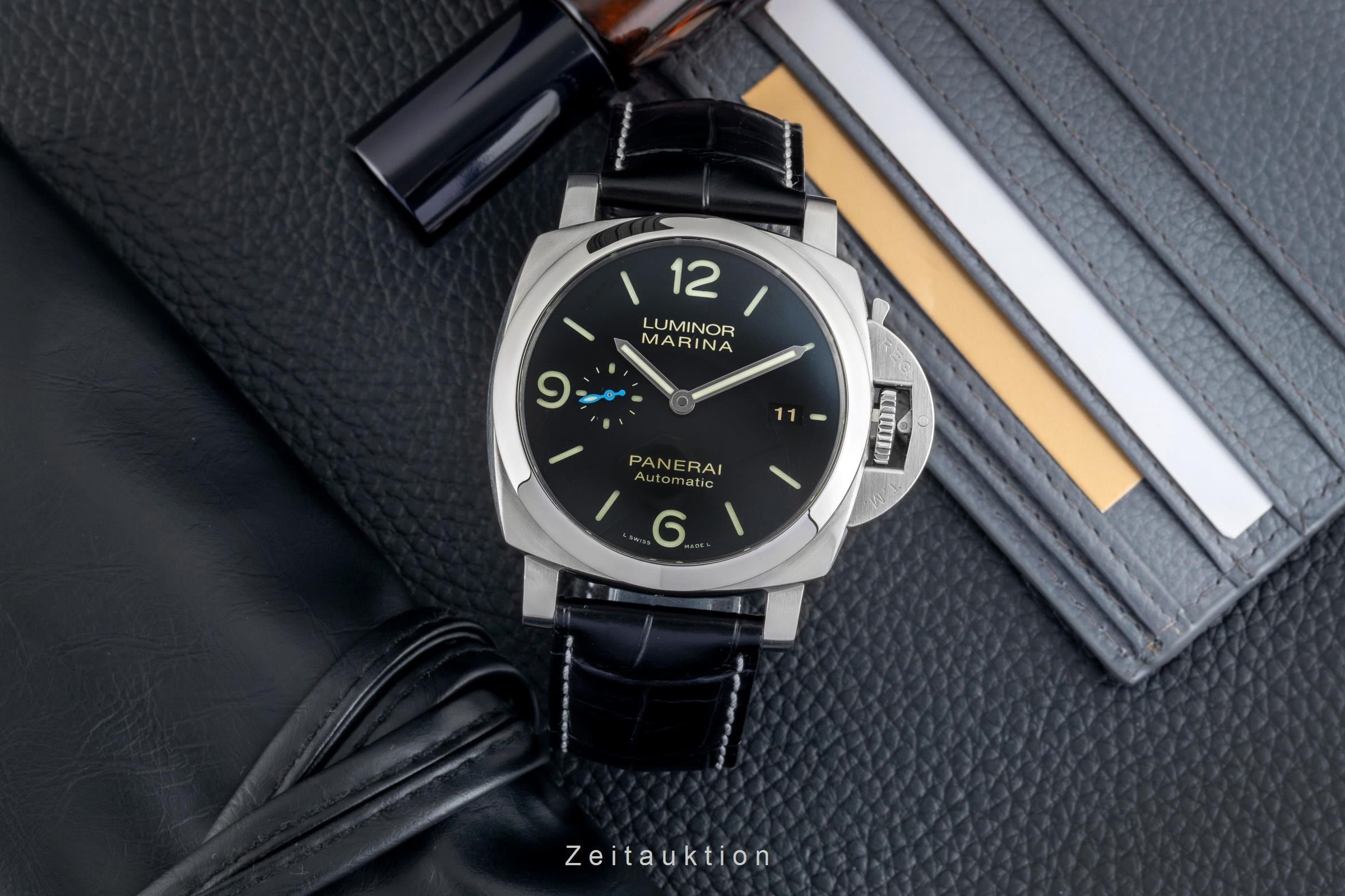 Panerai Luminor Marina acero automático reloj para caballeros PAM01312 LP: 8900EUR  [2602671]