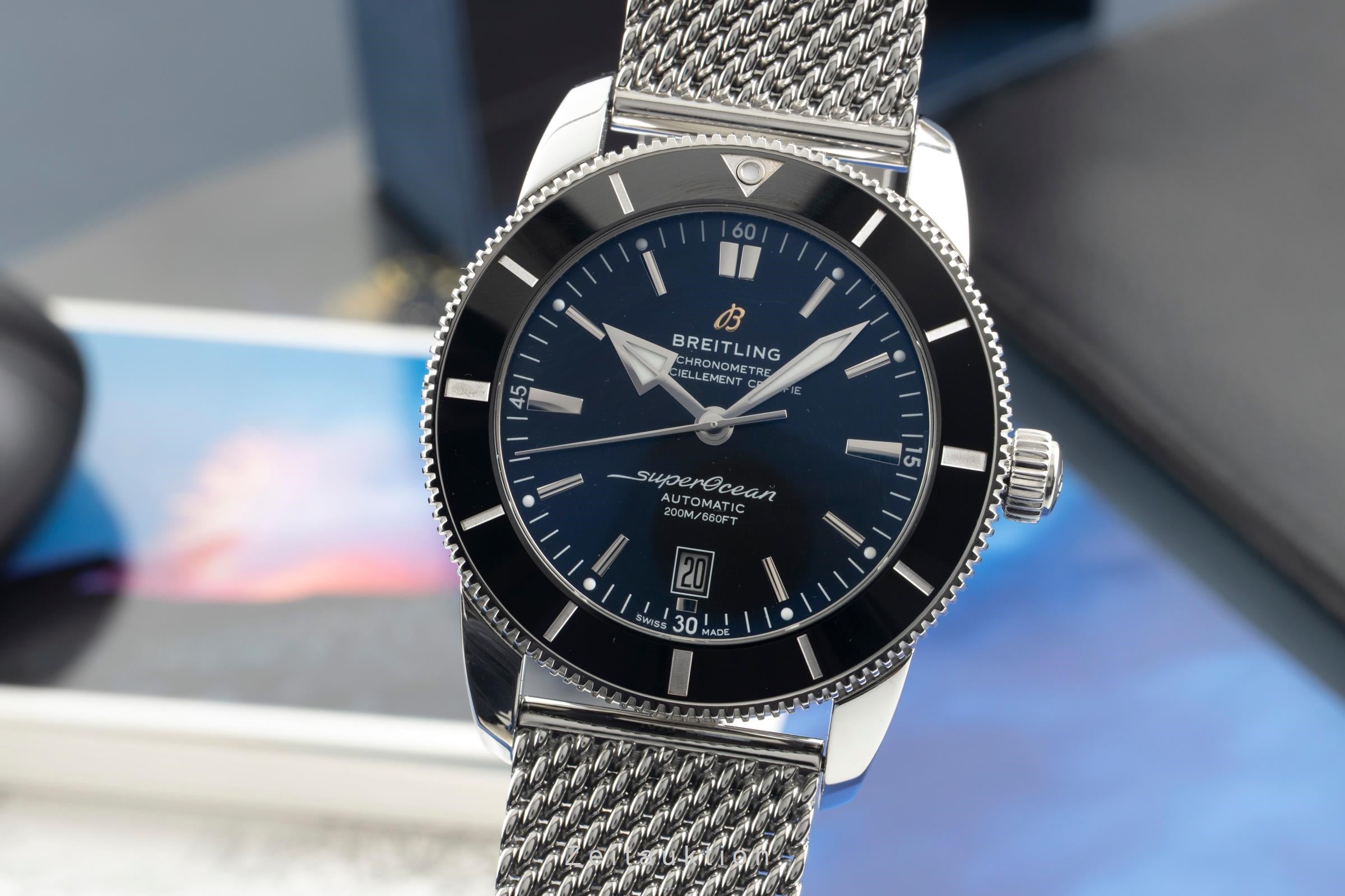 Breitling Superocean Heritage 46 acier automatique montre pour hommes AB2020121B1A1 LP: 6050EUR  [2602676]