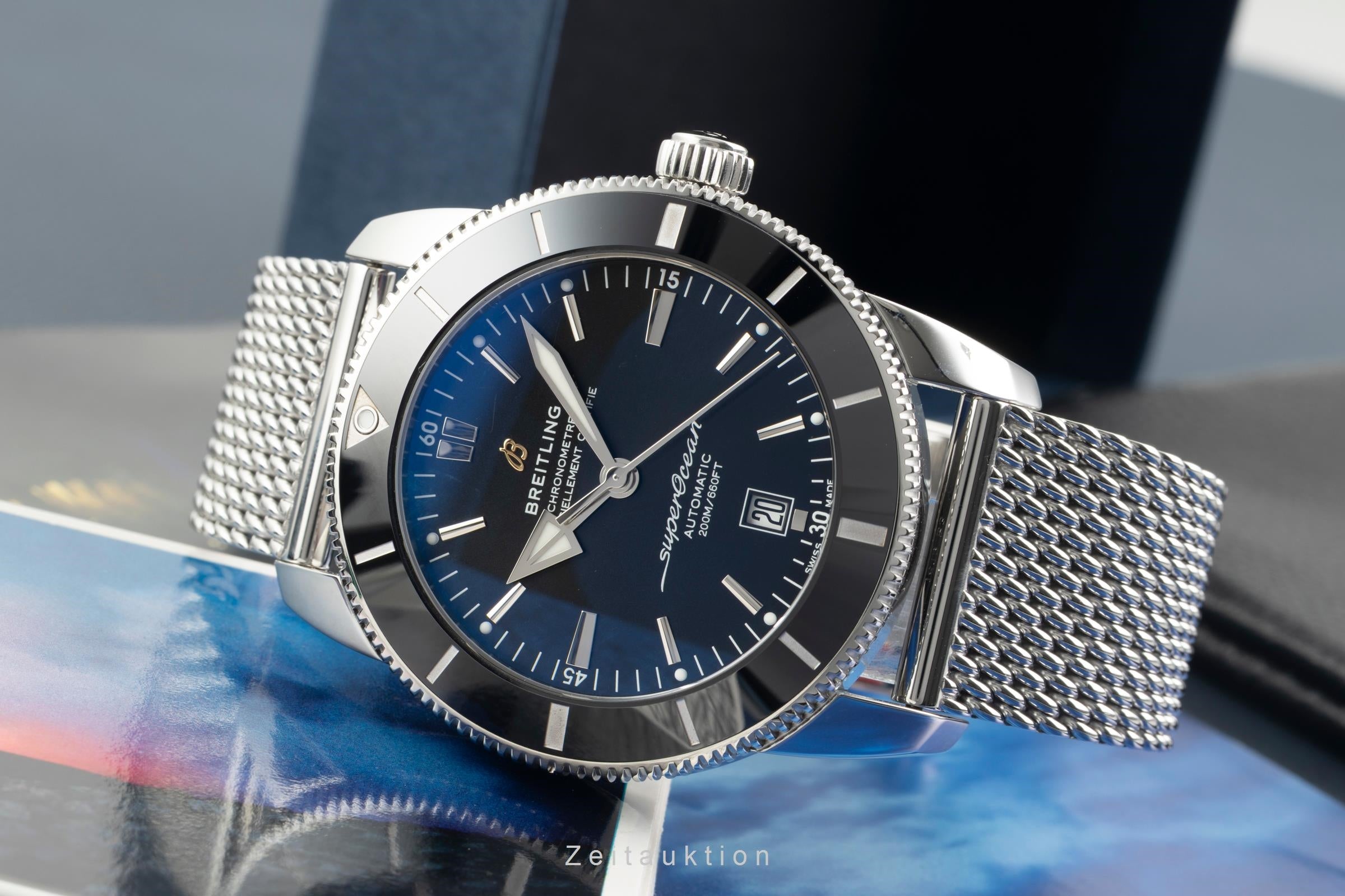 Breitling Superocean Heritage 46 acier automatique montre pour hommes AB2020121B1A1 LP: 6050EUR  [2602676]