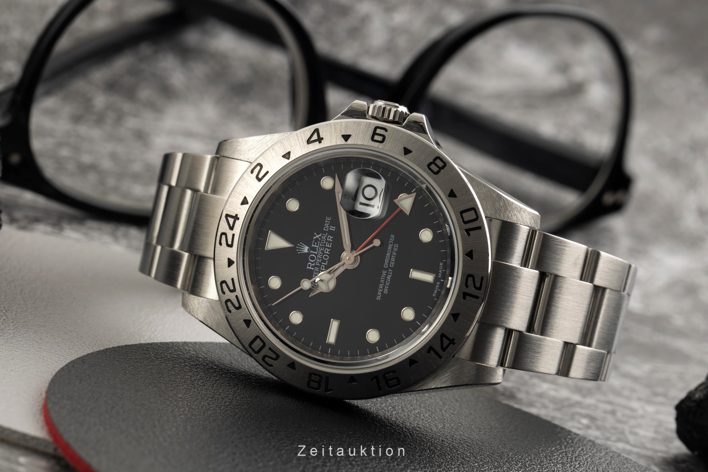 Rolex Explorer II steel automatic men's watch 16570  [2602678]