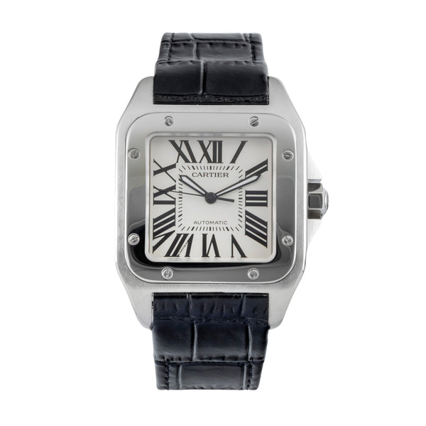 Cartier Santos 100 acier automatique montre pour hommes W20073X8, 2656  [2602683]