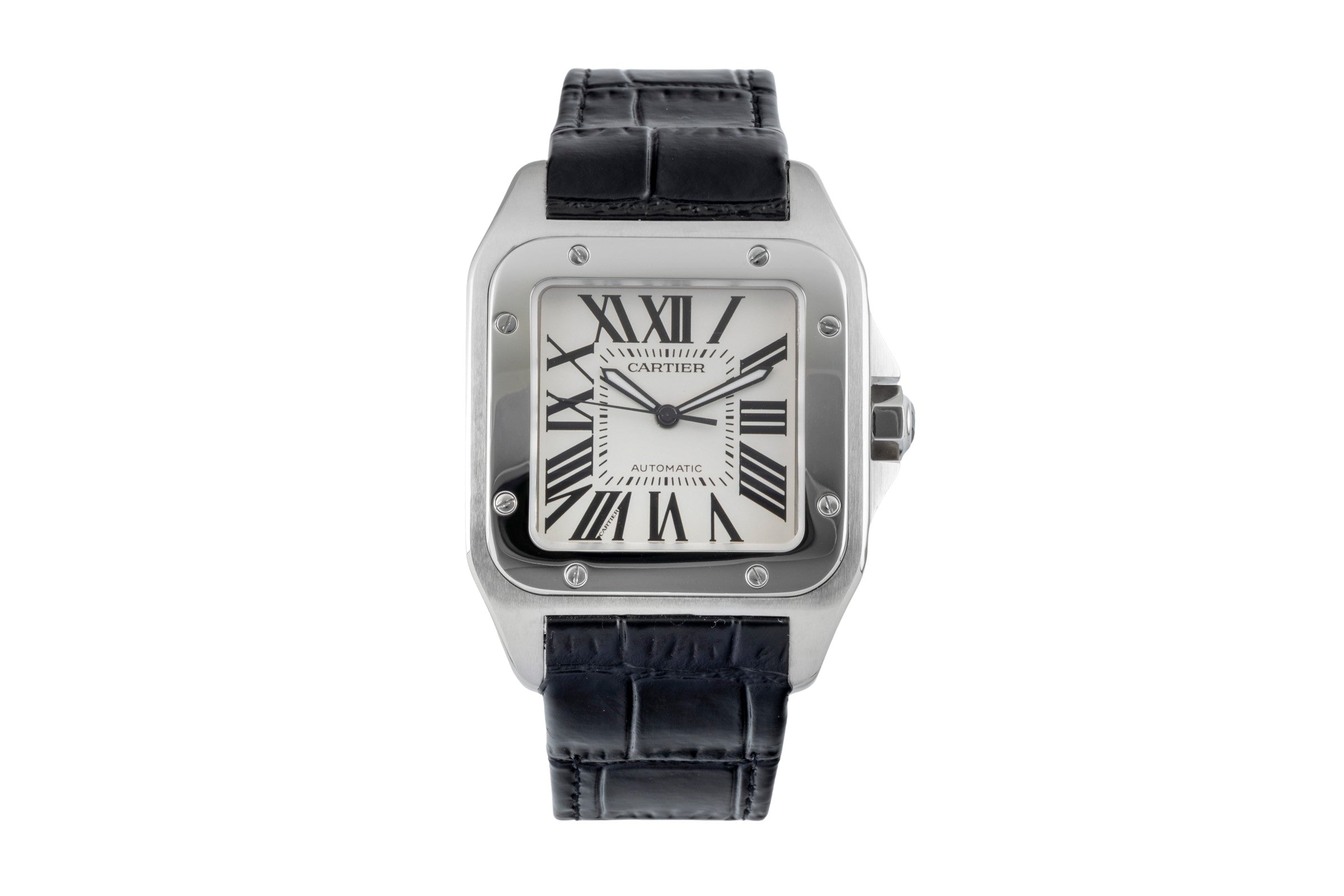 Cartier Santos 100 acier automatique montre pour hommes W20073X8, 2656  [2602683]