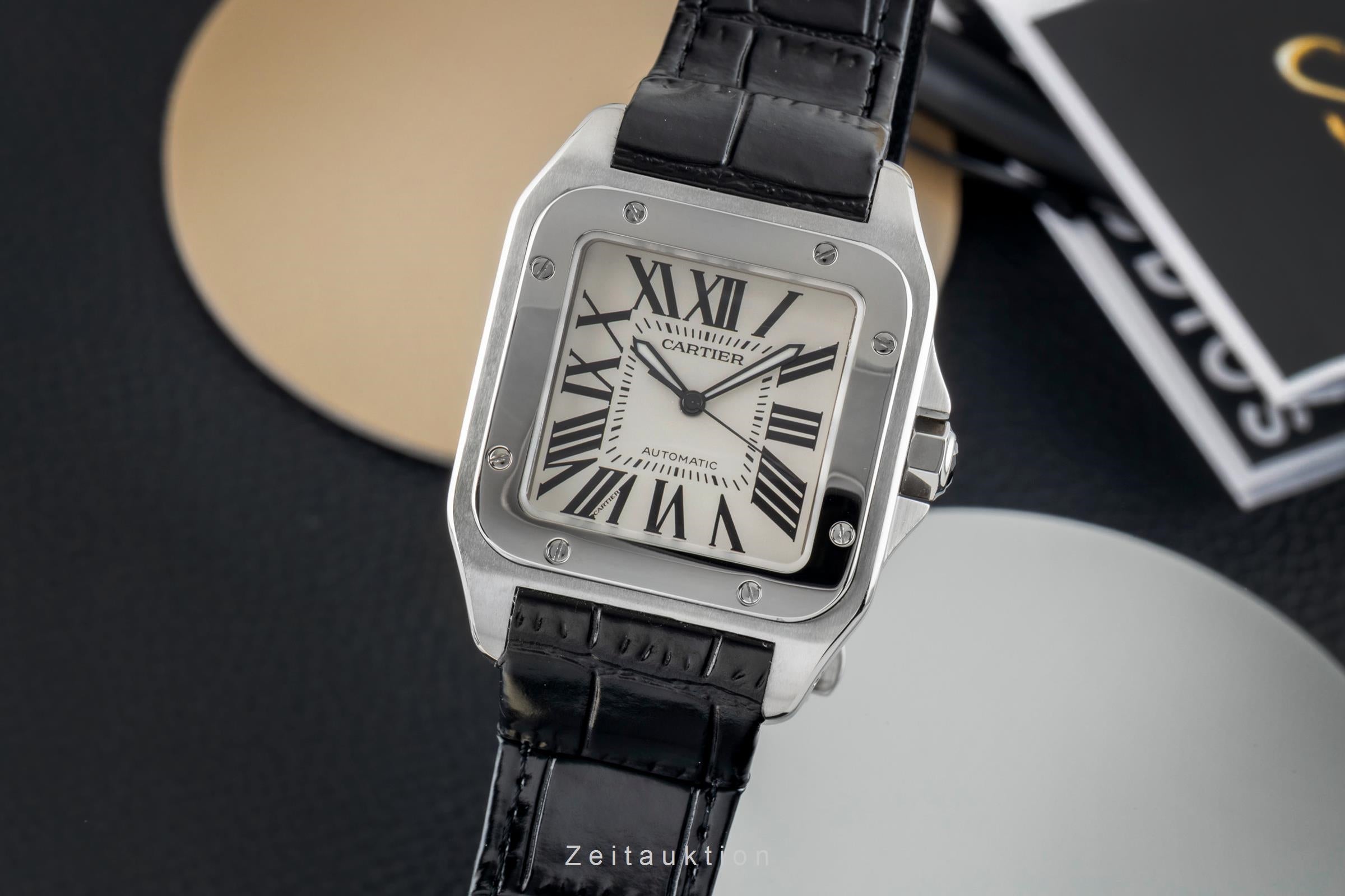 Cartier Santos 100 acier automatique montre pour hommes W20073X8, 2656  [2602683]