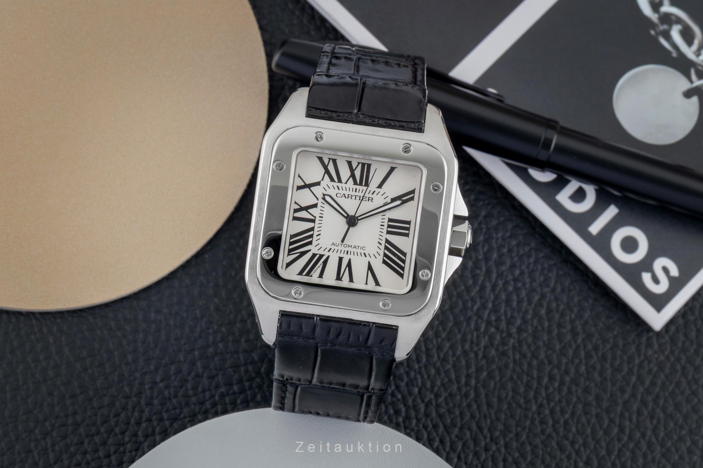 Cartier Santos 100 acier automatique montre pour hommes W20073X8, 2656  [2602683]