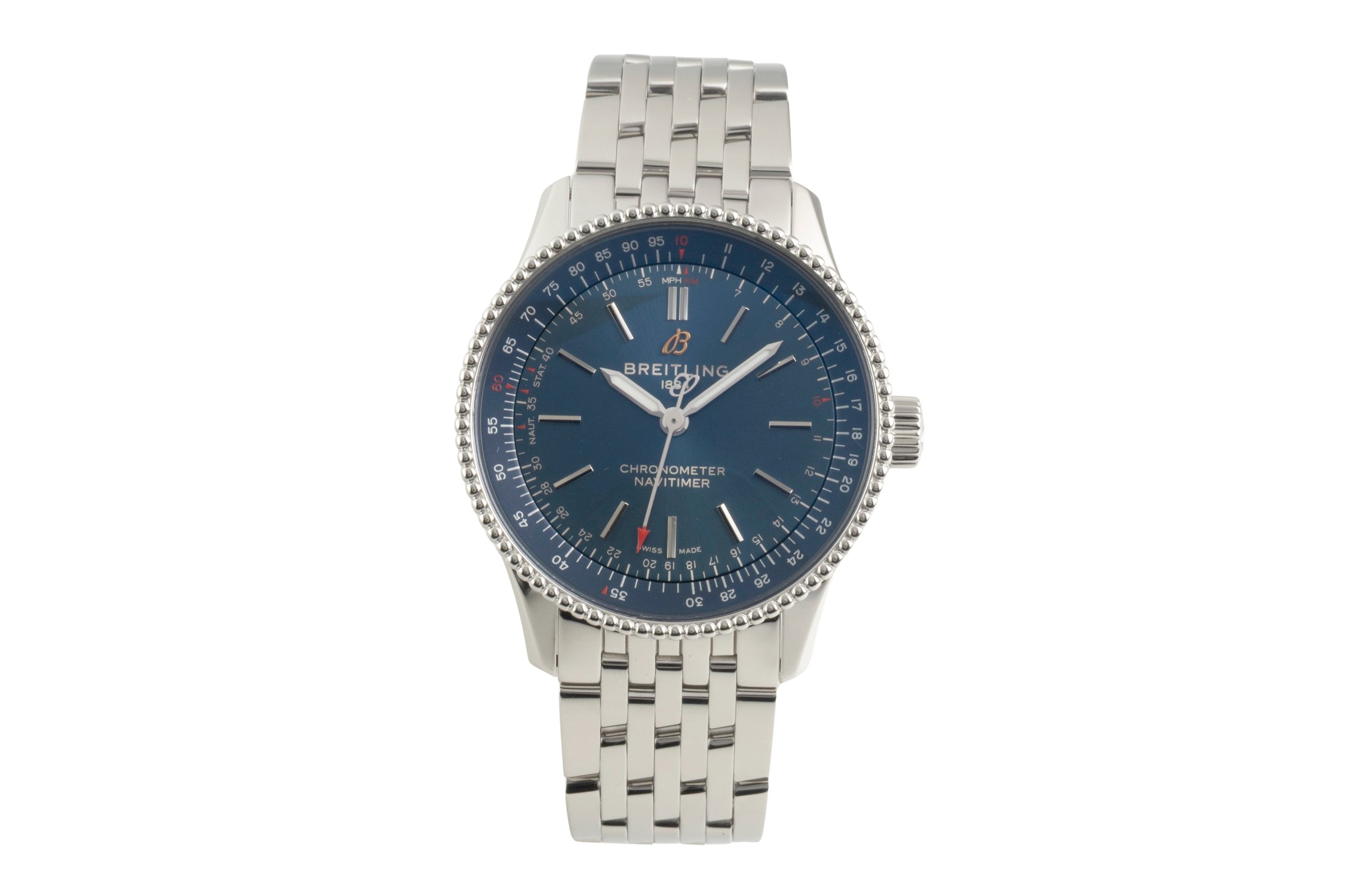 Breitling Navitimer 35 Blue Stahl Automatik Ref. A17395161C1A1 B&P VP: 5650,- € [2602690]