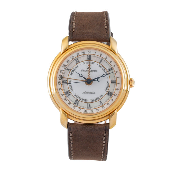 Maurice Lacroix Masterpiece gold-plated automatic men's watch 27294  [2602696]