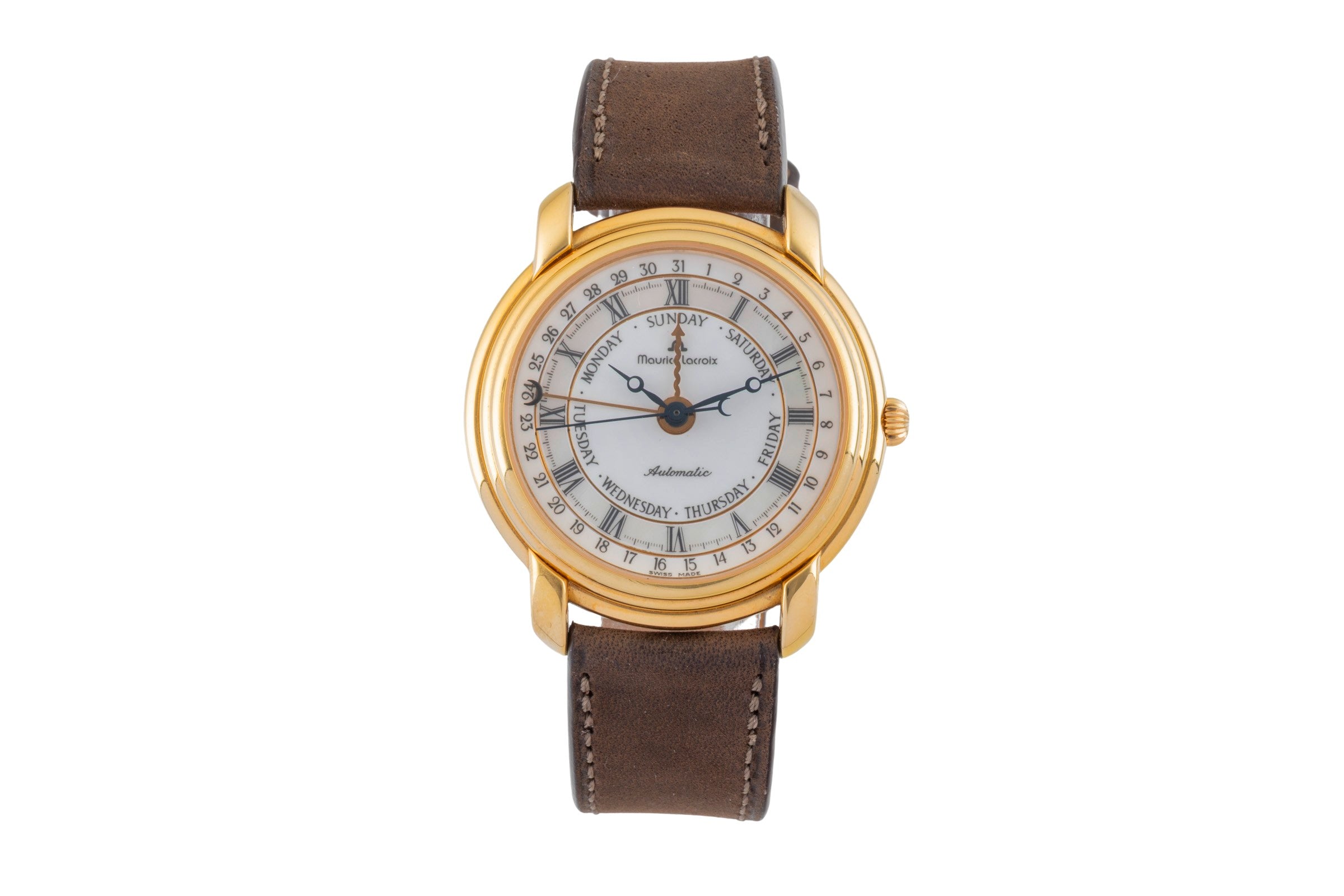 Maurice Lacroix Masterpiece gold-plated automatic men's watch 27294  [2602696]