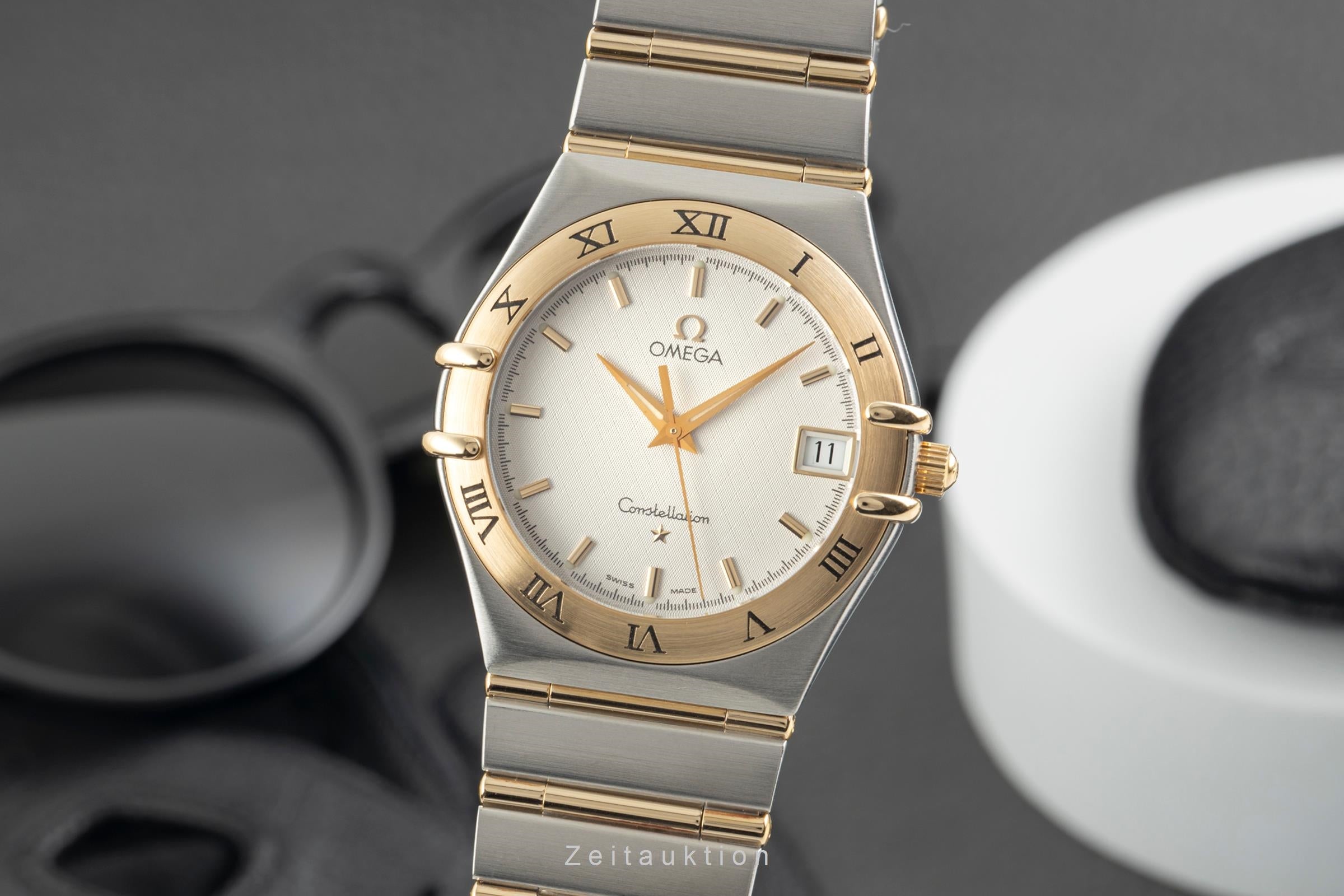 Omega Constellation steel / gold quartz men's watch 396.1201  [2602697]