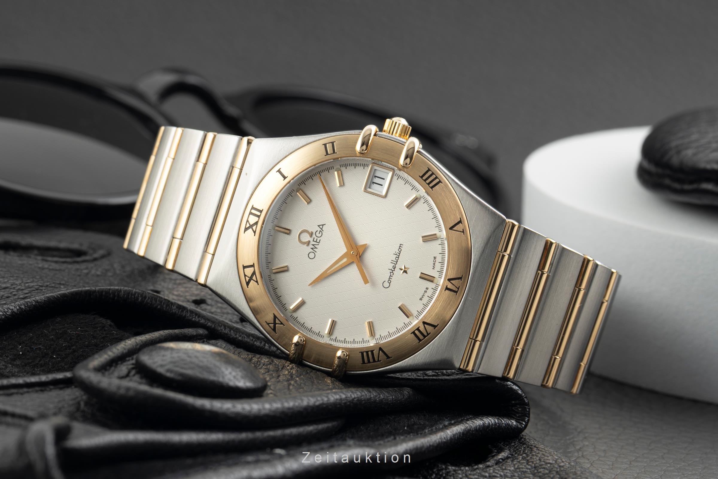 Omega Constellation steel / gold quartz men's watch 396.1201  [2602697]