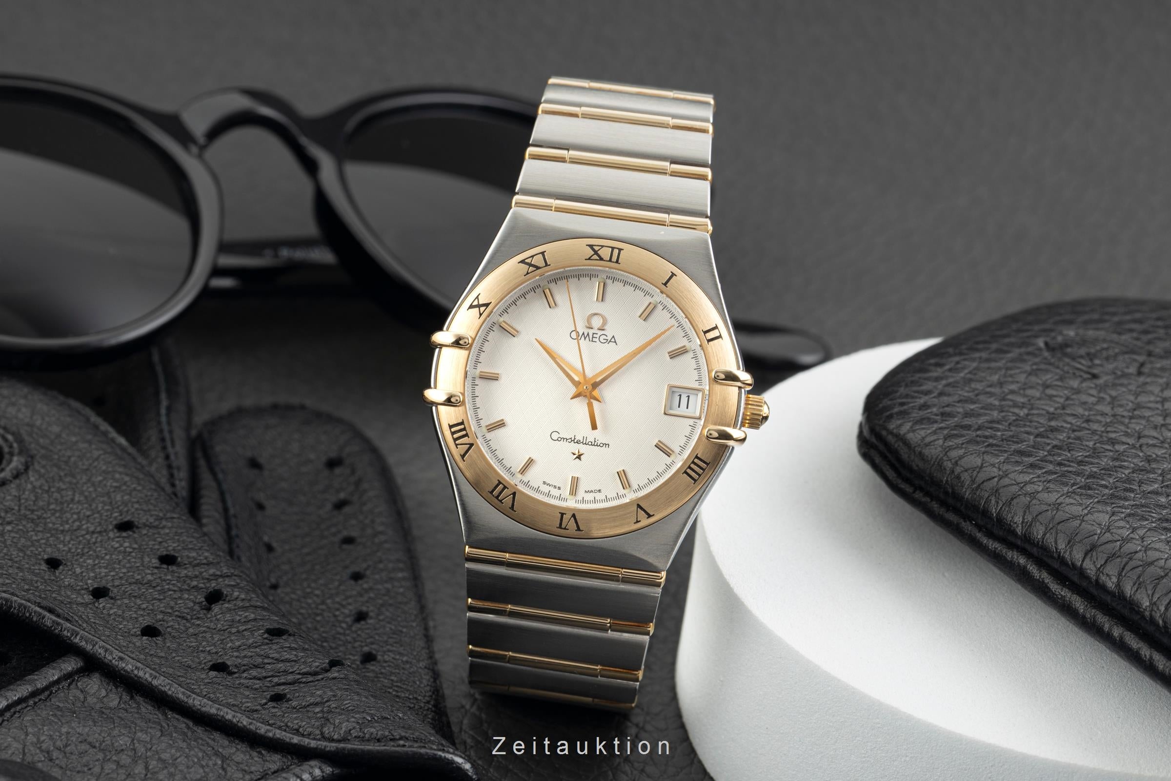 Omega Constellation steel / gold quartz men's watch 396.1201  [2602697]