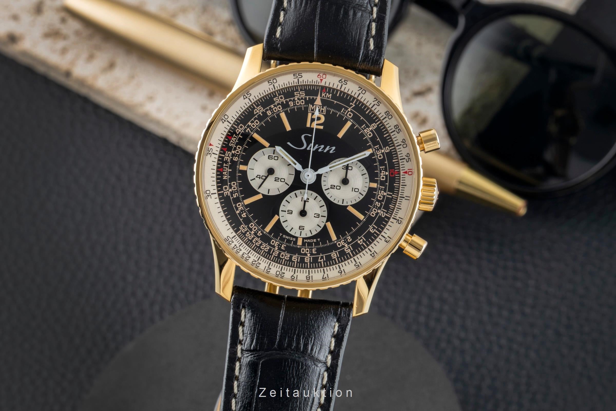 Sinn 903 PL chronograph gilt / steel manual winding men's watch 903  [2602700]