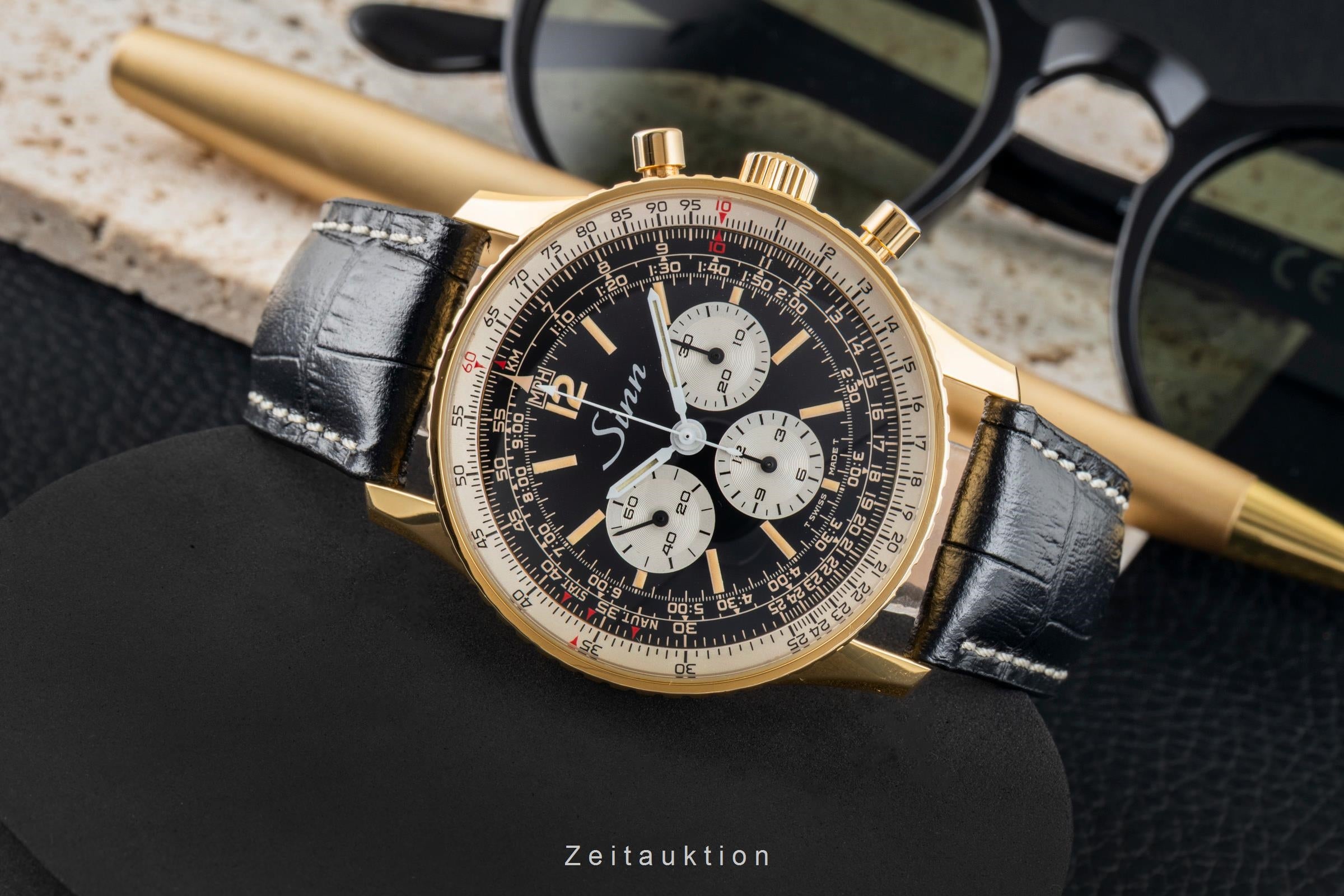Sinn 903 PL chronograph gilt / steel manual winding men's watch 903  [2602700]