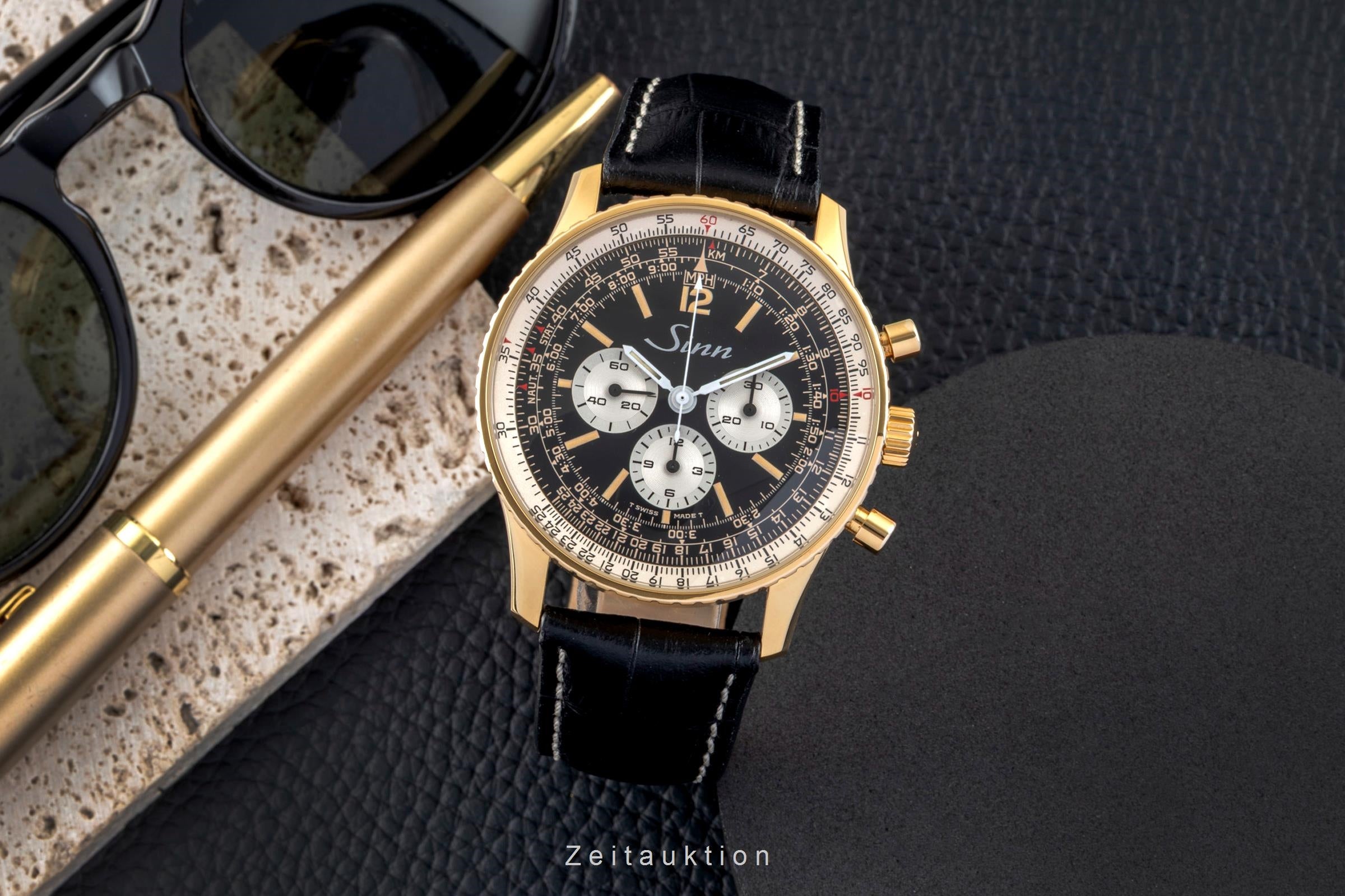Sinn 903 PL chronograph gilt / steel manual winding men's watch 903  [2602700]