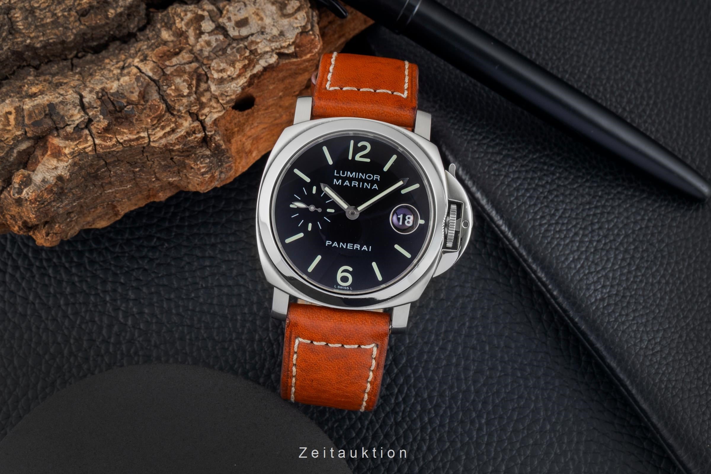 Panerai Luminor Marina Stahl Automatik Herrenuhr Ref. PAM00048 B&P 2002 [2602702]