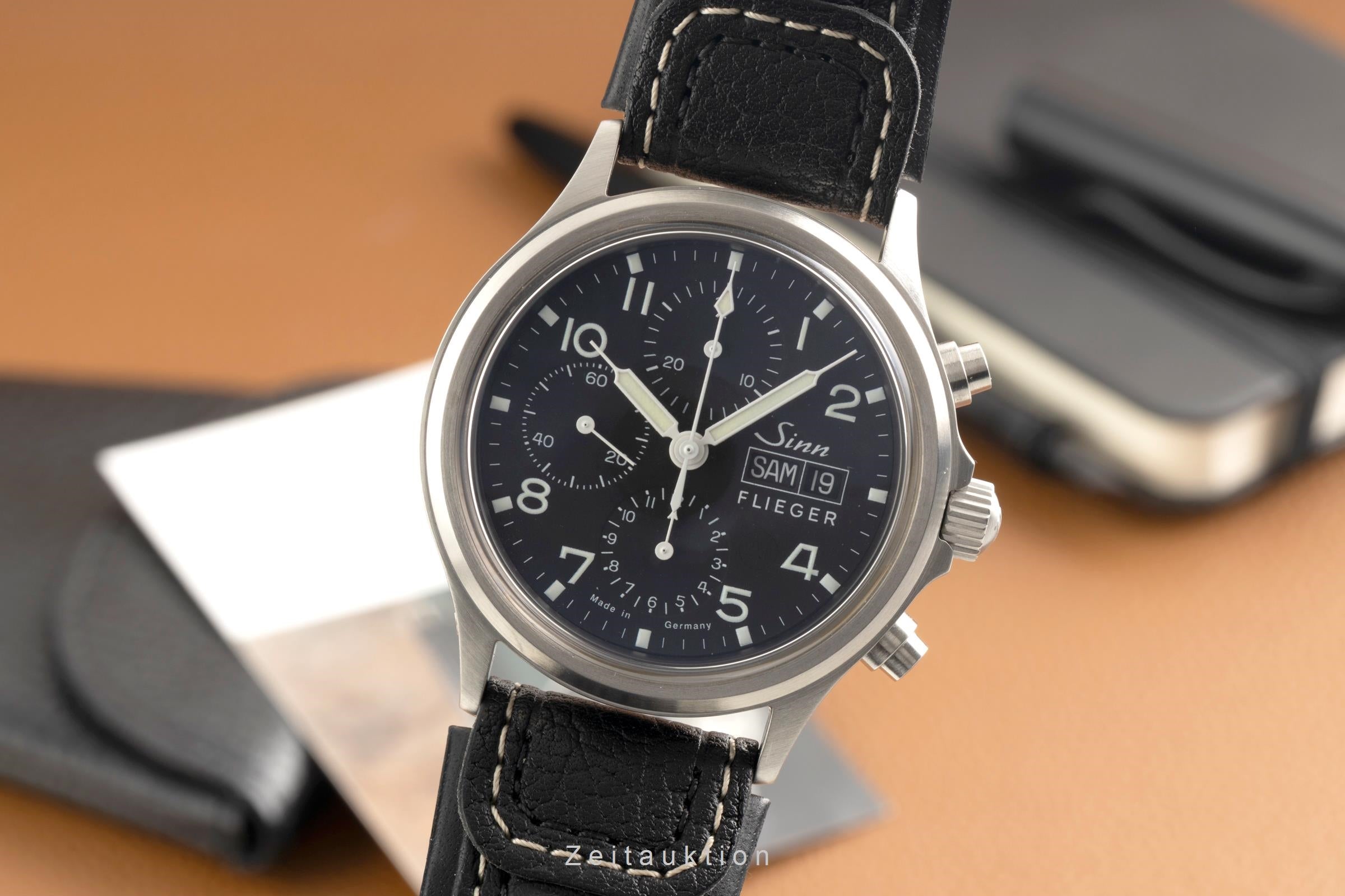 Sinn 358 Chronograph Stahl Automatik Herrenuhr Ref. 358 Box & Papiere 2015 [2602706]