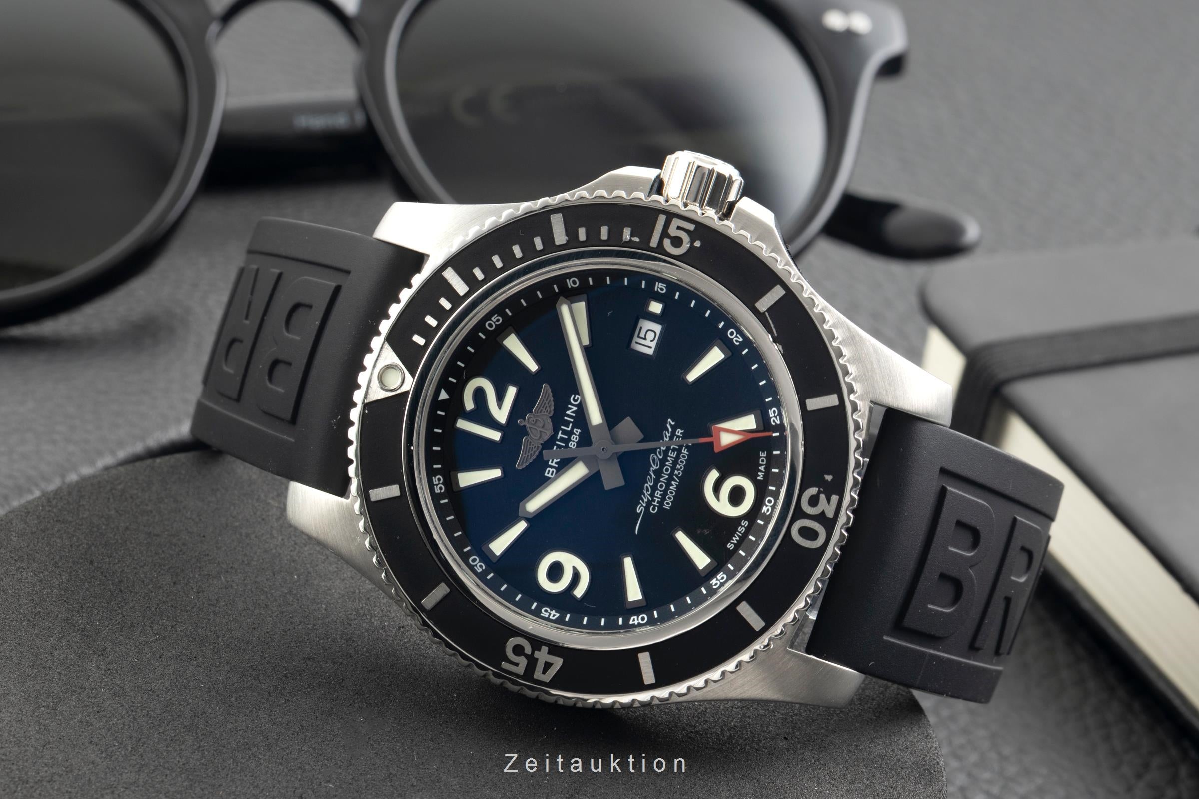 Breitling Superocean steel automatic men's watch A17367D71B1A1  [2602707]