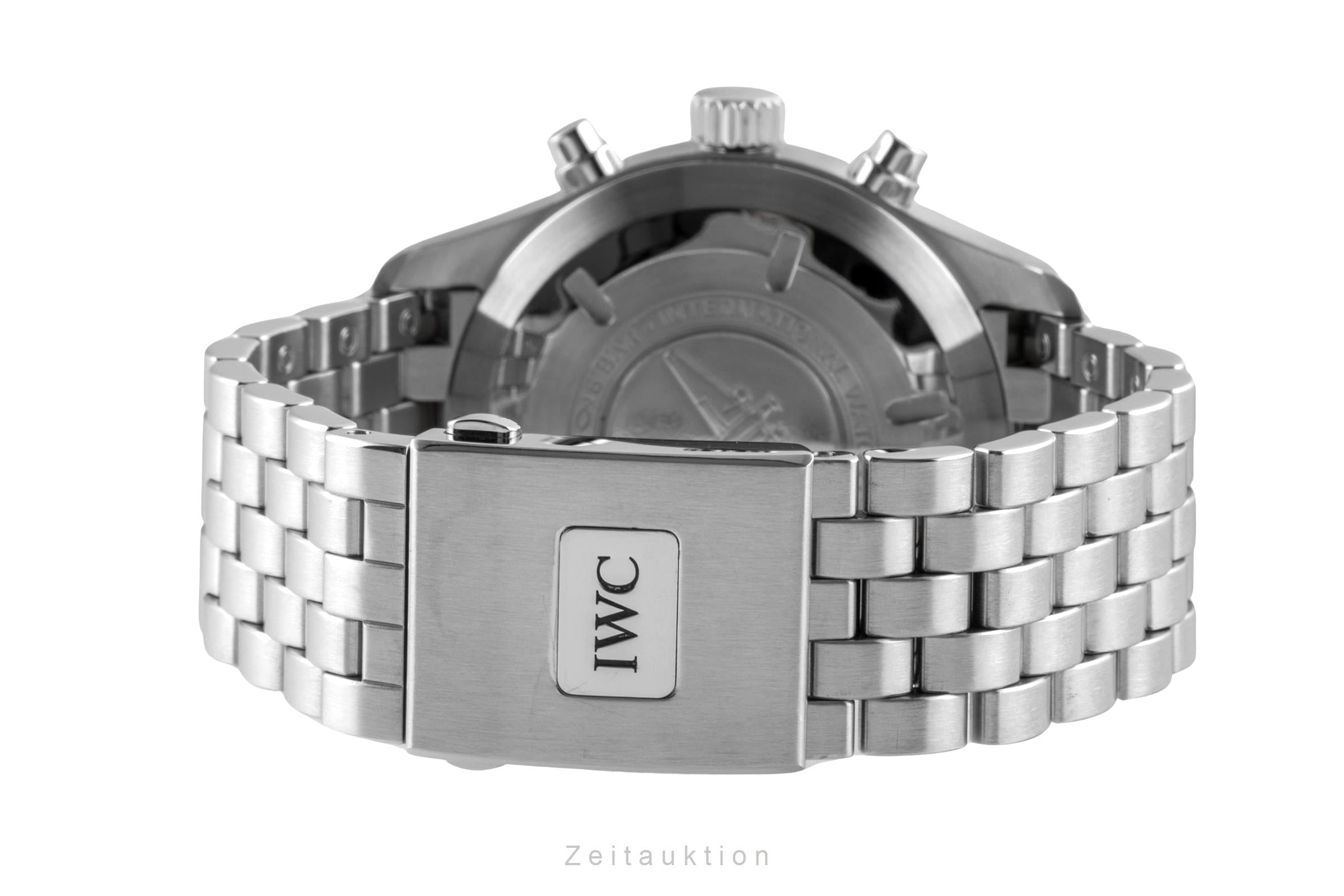 IWC Fliegerchronograph chronograph Steel / rubber automatic men's watch IW377710 LP: 9000EUR  [2602709]