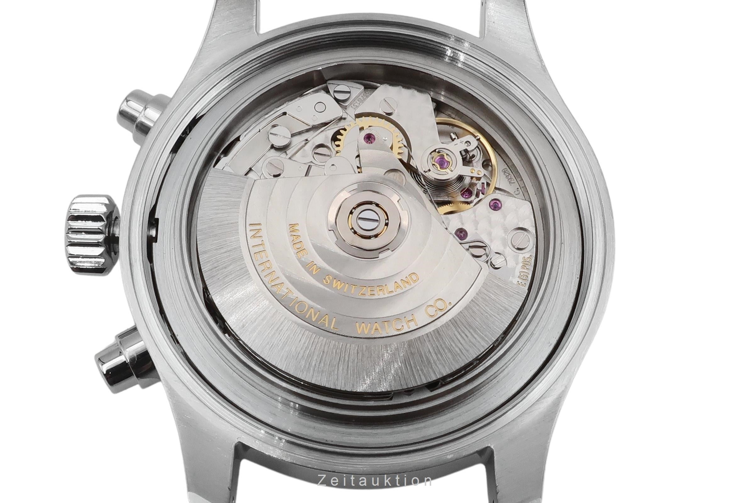 IWC Fliegerchronograph chronograph Steel / rubber automatic men's watch IW377710 LP: 9000EUR  [2602709]