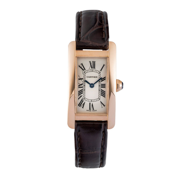 Cartier Tank Américaine or rouge 18 ct quartz montre pour femmes W2607456  [2602711]
