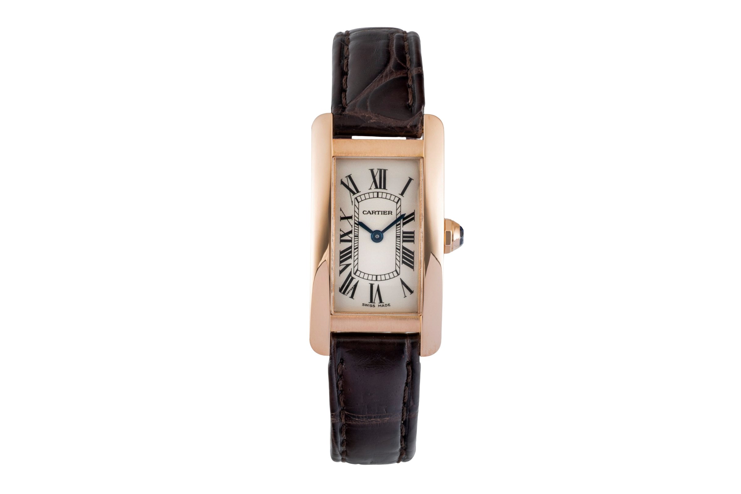 Cartier Tank Américaine 18k Rotgold Quarz Damenuhr Ref. W2607456 2503 [2602711]