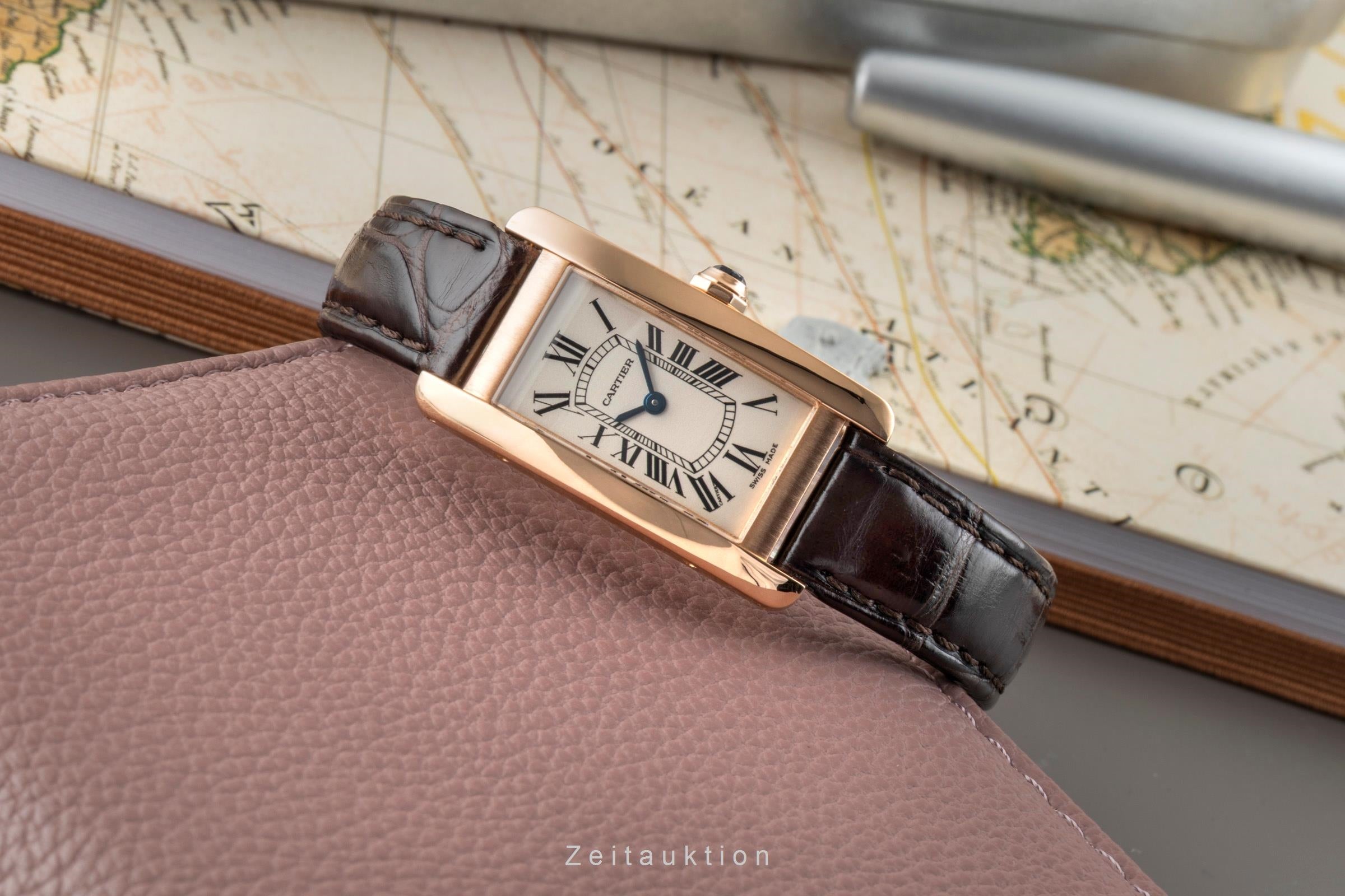 Cartier Tank Américaine or rouge 18 ct quartz montre pour femmes W2607456  [2602711]