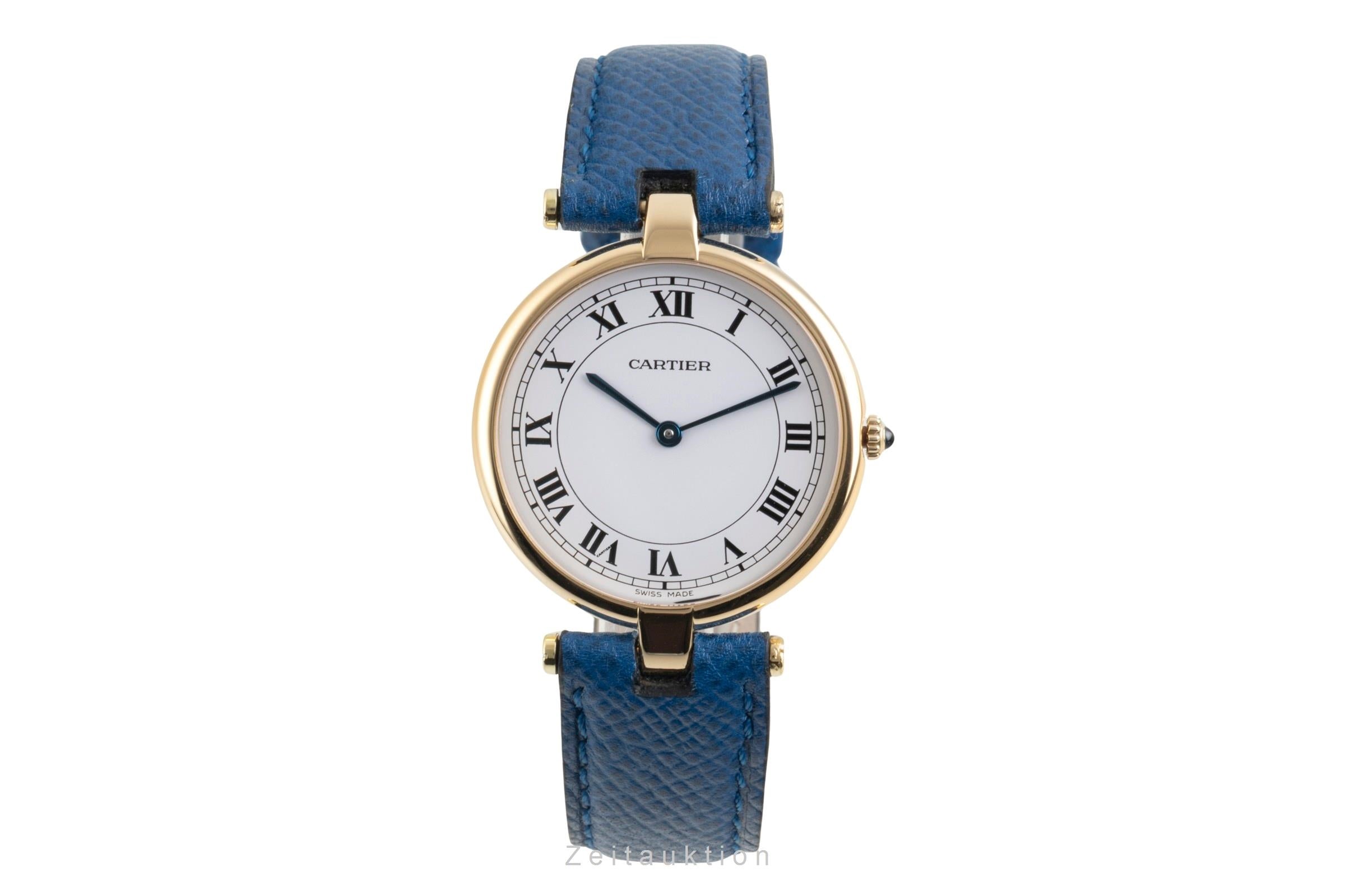 Cartier Lady Vendome 18k Gold Quarz Damenuhr Ref. 83734553 Klassiker Box [2602715]
