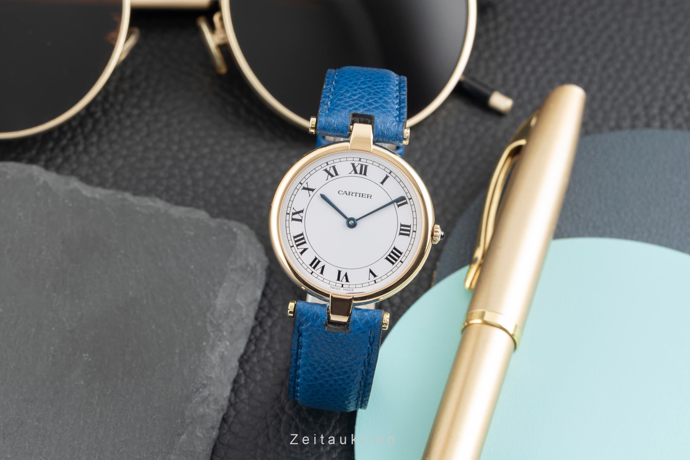 Cartier Lady Vendome 18k Gold Quarz Damenuhr Ref. 83734553 Klassiker Box [2602715]
