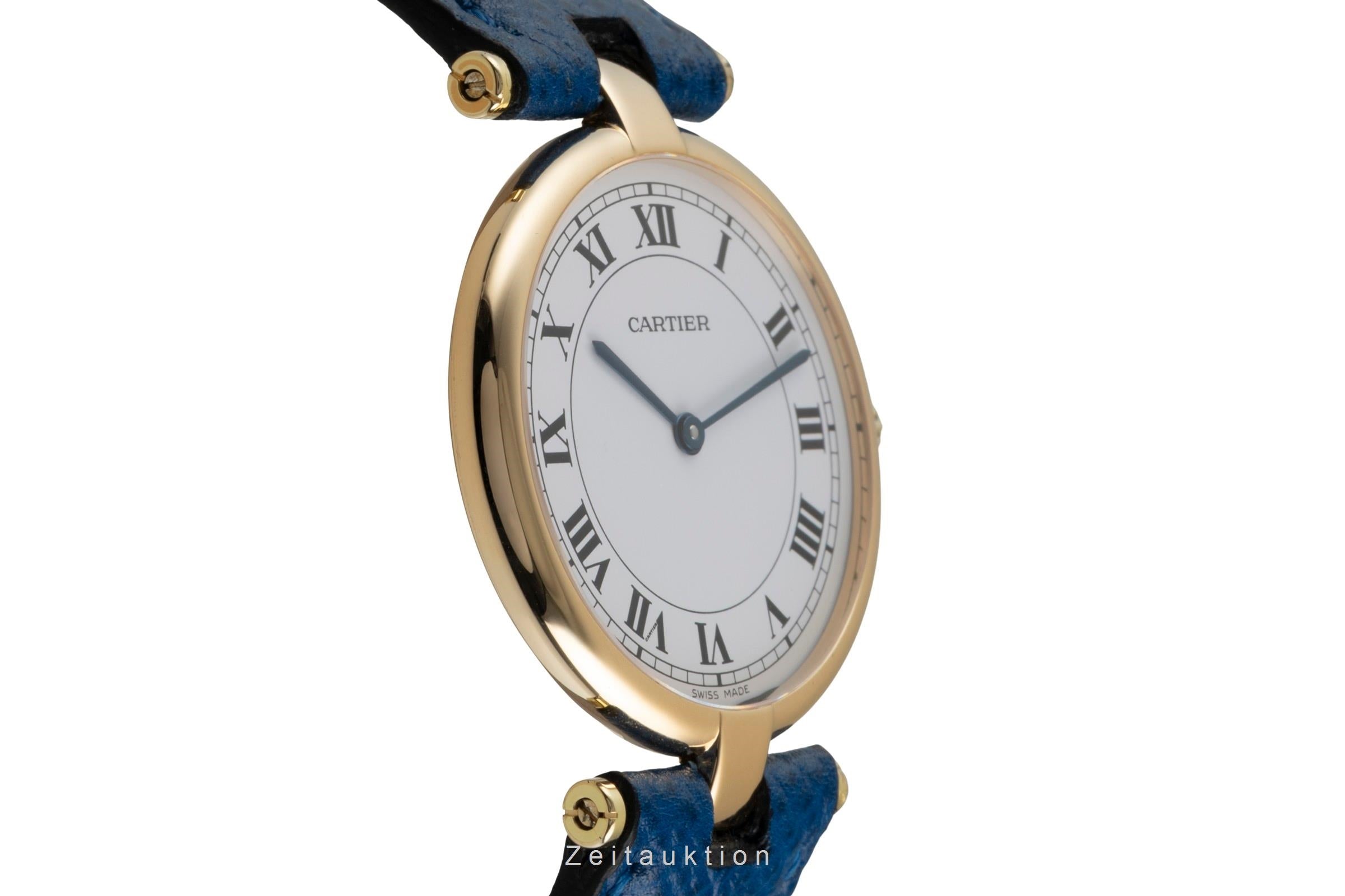 Cartier Lady Vendome 18k Gold Quarz Damenuhr Ref. 83734553 Klassiker Box [2602715]