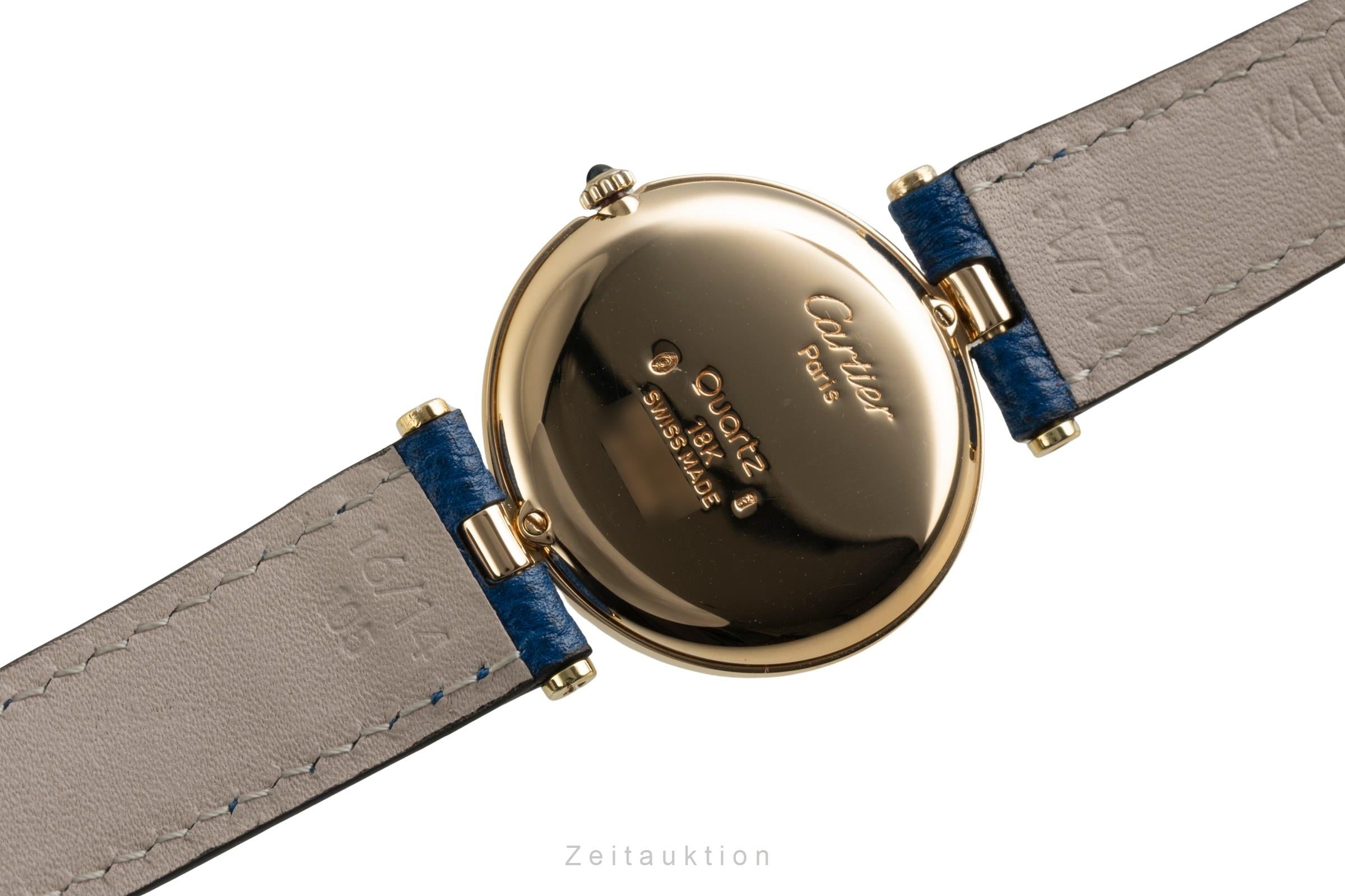 Cartier Lady Vendome 18k Gold Quarz Damenuhr Ref. 83734553 Klassiker Box [2602715]