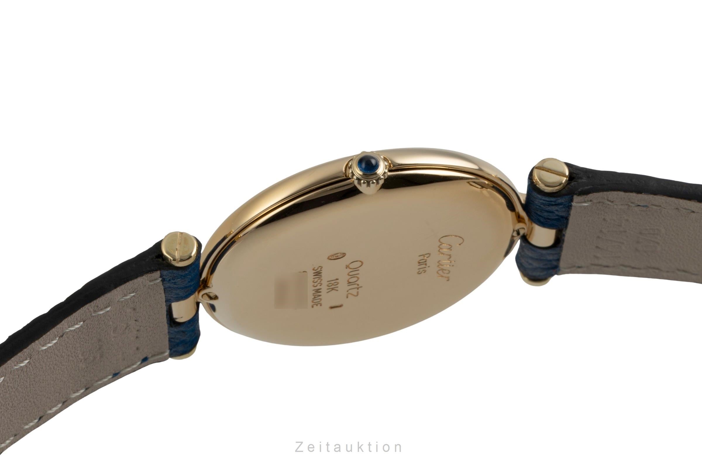 Cartier Lady Vendome 18k Gold Quarz Damenuhr Ref. 83734553 Klassiker Box [2602715]