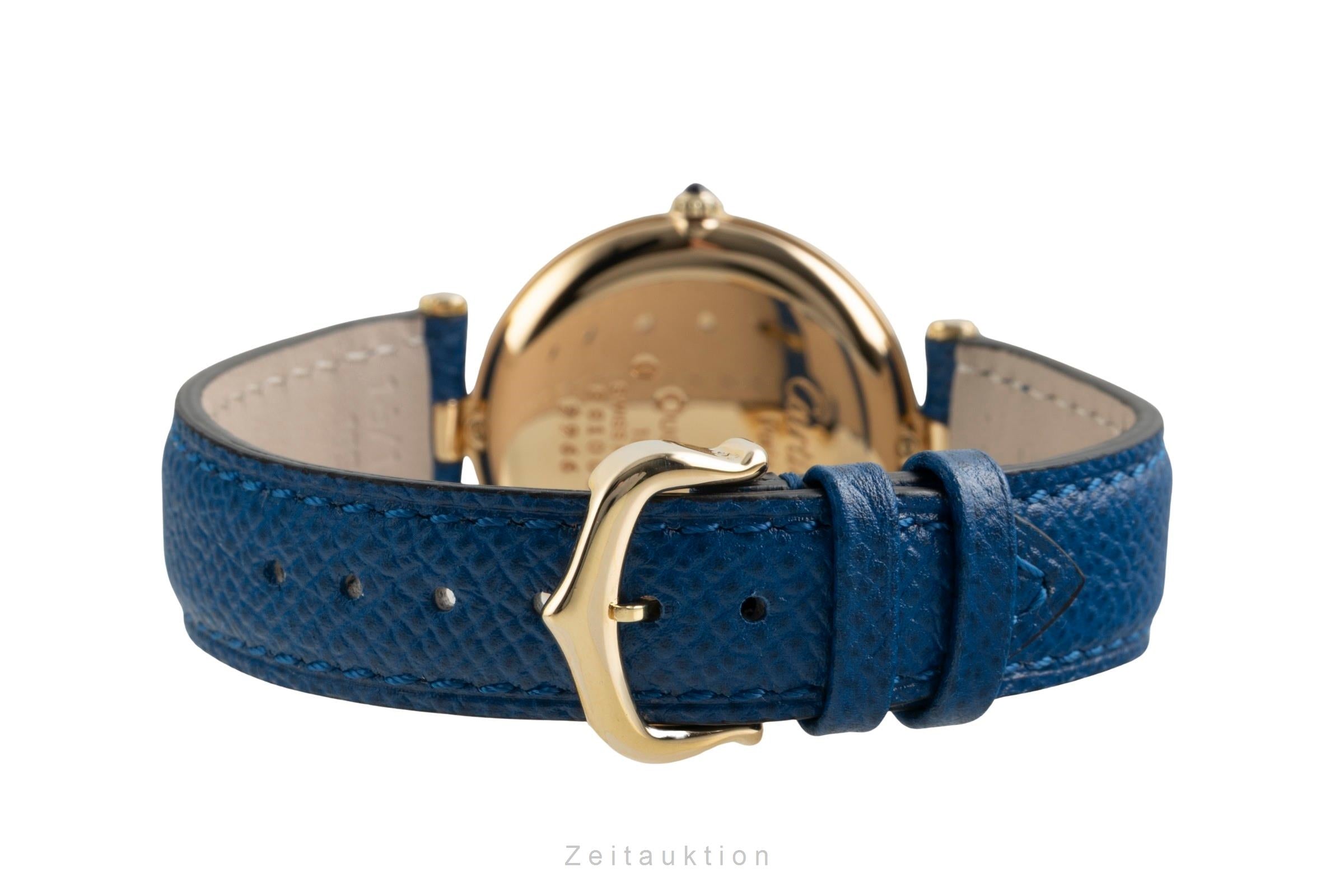 Cartier Lady Vendome 18k Gold Quarz Damenuhr Ref. 83734553 Klassiker Box [2602715]