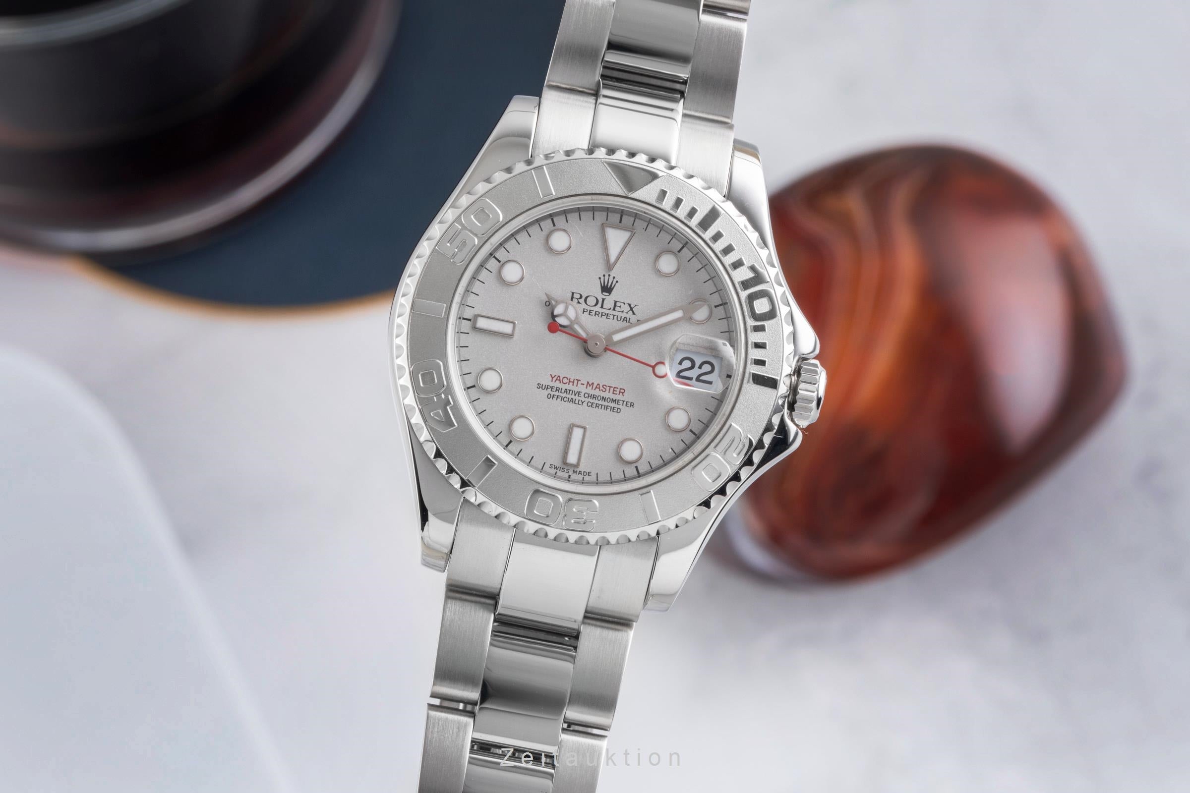 Rolex Yacht-Master 35 Oyster Stahl / Platin Medium Size Ref. 168622  [2602717]