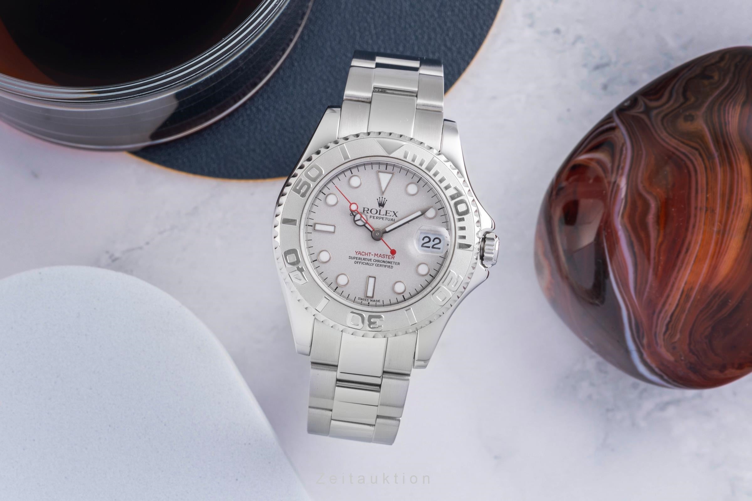 Rolex Yacht-Master 35 Oyster Stahl / Platin Medium Size Ref. 168622  [2602717]