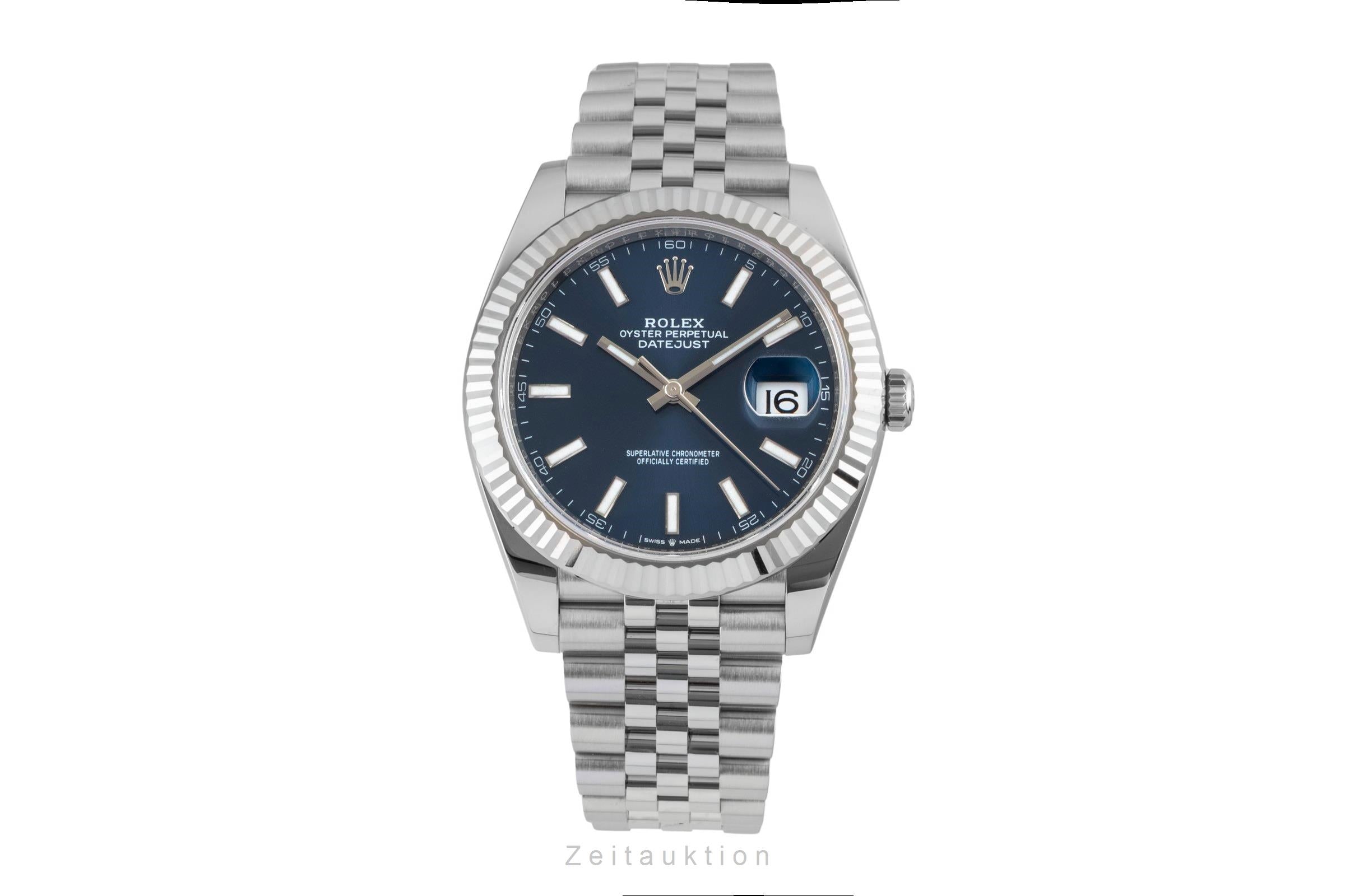 Rolex Datejust acier / or blanc automatique montre pour hommes 126334  [2602718]