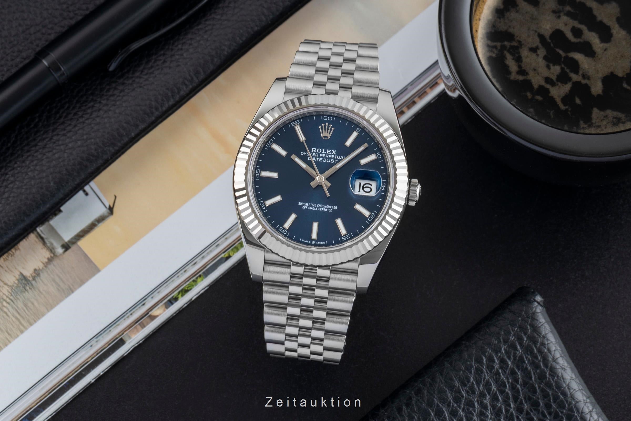Rolex Datejust acier / or blanc automatique montre pour hommes 126334  [2602718]