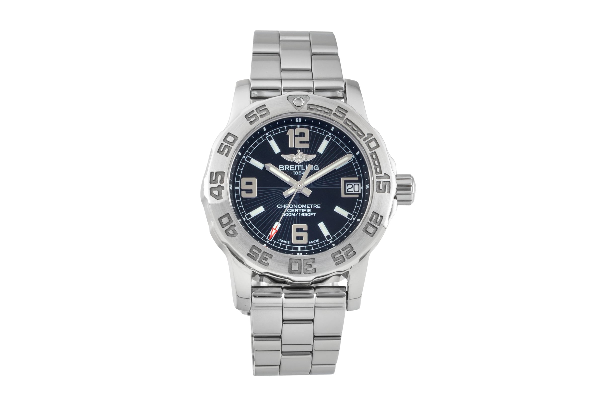 Breitling Colt Black Dial Edelstahl Quarz Damenuhr Ref. A7738711 Papiere 2013 [2602719]