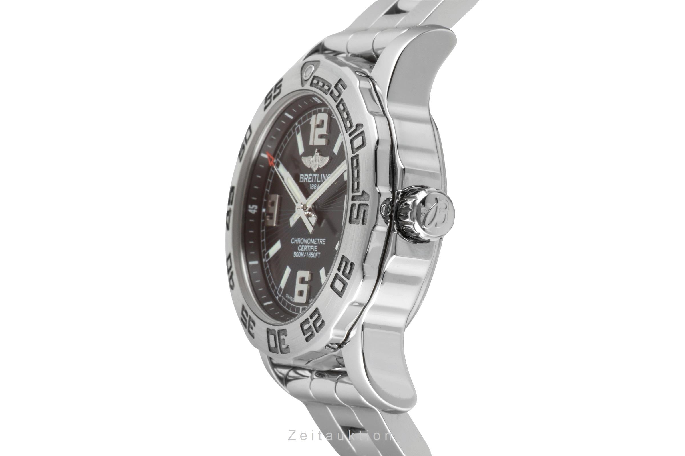 Breitling Colt Black Dial Edelstahl Quarz Damenuhr Ref. A7738711 Papiere 2013 [2602719]